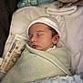 Xavier-James joined the competition — help win amazing prizes! baby, newborn, sleeping, blanket, hat, soft, wrapped, closeup, peaceful, infant, knitted_blanket, bed, cozy, indoors, child, face, portrait, cute, rest, quiet