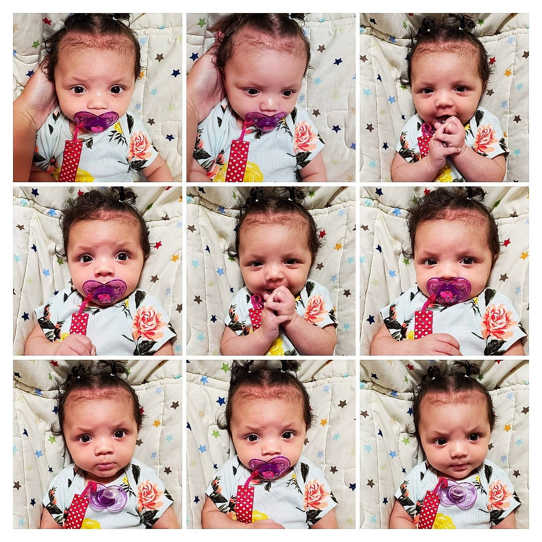 Carmyn is registered to the contest to win money with this photo: art, baby, cheek, child, child_model, collage, face, facial_expression, head, pattern, person, photograph, photography, photomontage, pink, sibling, skin, smile, toddler