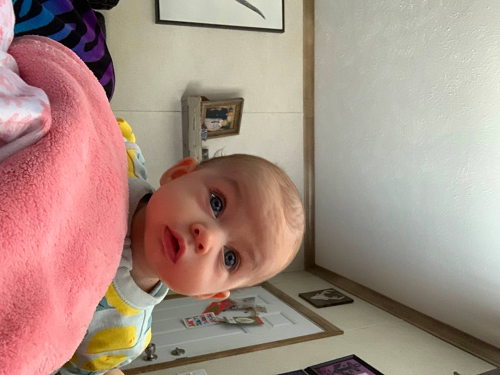 Victoria joined the competition — help win amazing prizes! baby, baby_products, baby_toddler_clothing, baby_toys, cheek, child, comfort, flooring, fun, house, mouth, nose, person, play, room, shelf, skin, smile, toddler, toy