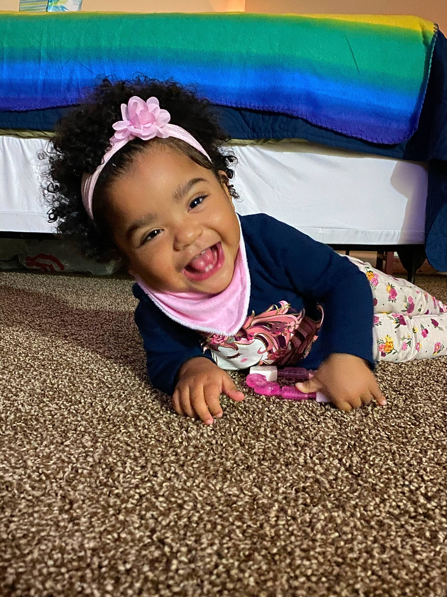Esperanza joined the competition — help win amazing prizes! baby, baby_toddler_clothing, cheek, child, comfort, floor, flooring, fun, grass, happy, human, joy, leisure, magenta, people_in_nature, person, pink, purple, skin, smile