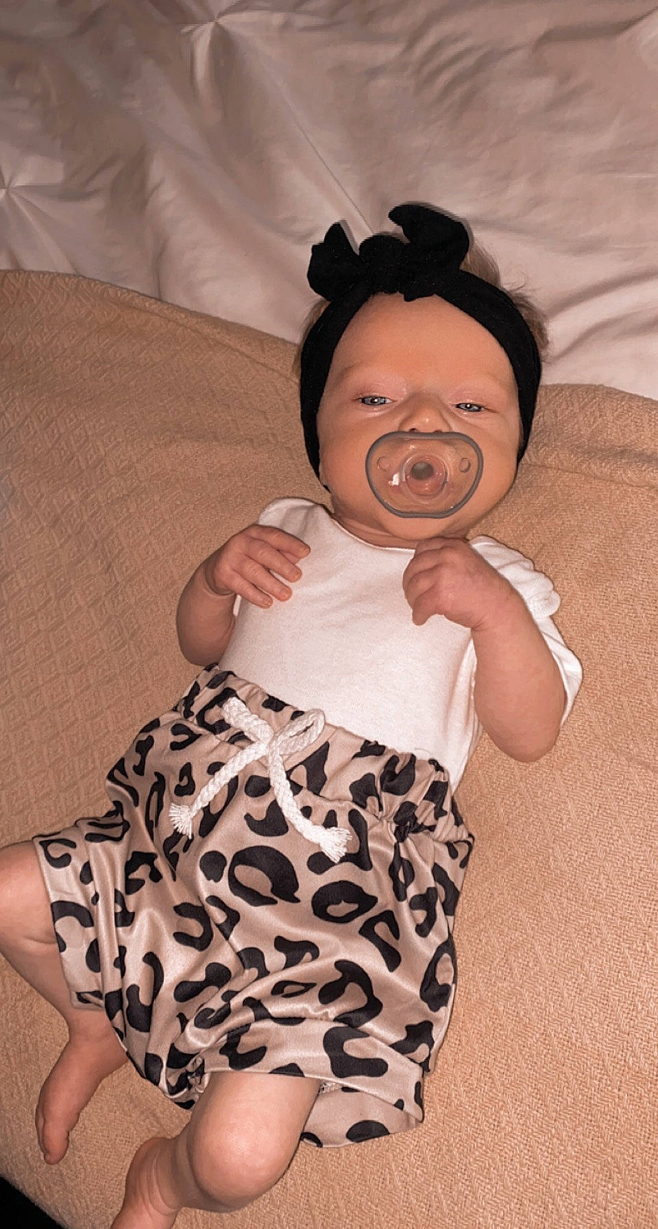 Brynnleigh is registered to the contest to win money with this photo: arm, baby, baby_toddler_clothing, cheek, comfort, day_dress, eye, finger, flash_photography, gesture, hand, happy, human_body, joint, neck, one_piece_garment, person, shoulder, skin, sleeve