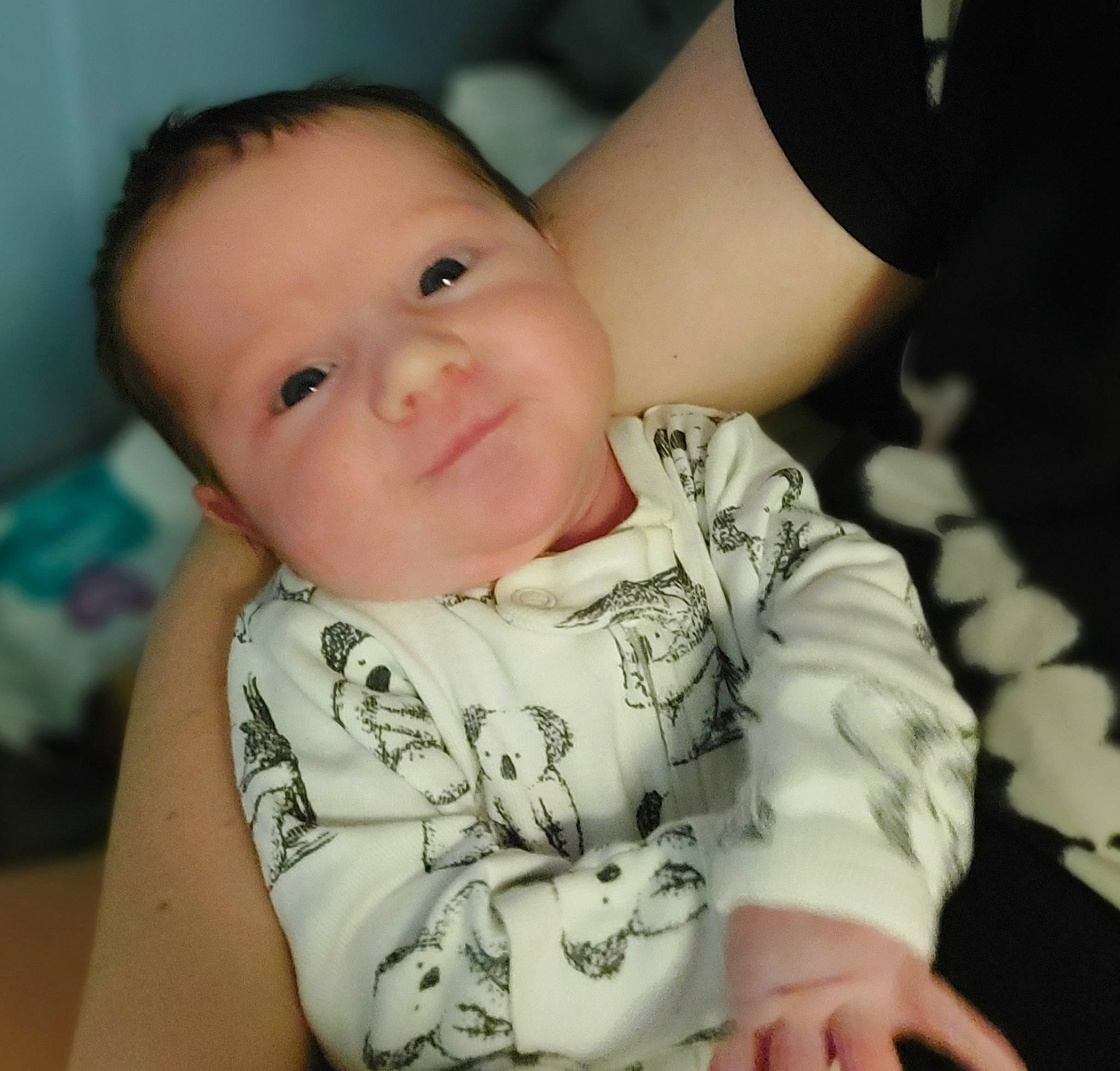 Emmalynn joined the competition — help win amazing prizes! baby_toddler_clothing, cheek, chin, eyebrow, facial_expression, finger, gesture, hand, happy, human, human_body, iris, lip, mammal, mouth, neck, nose, person, skin, sleeve