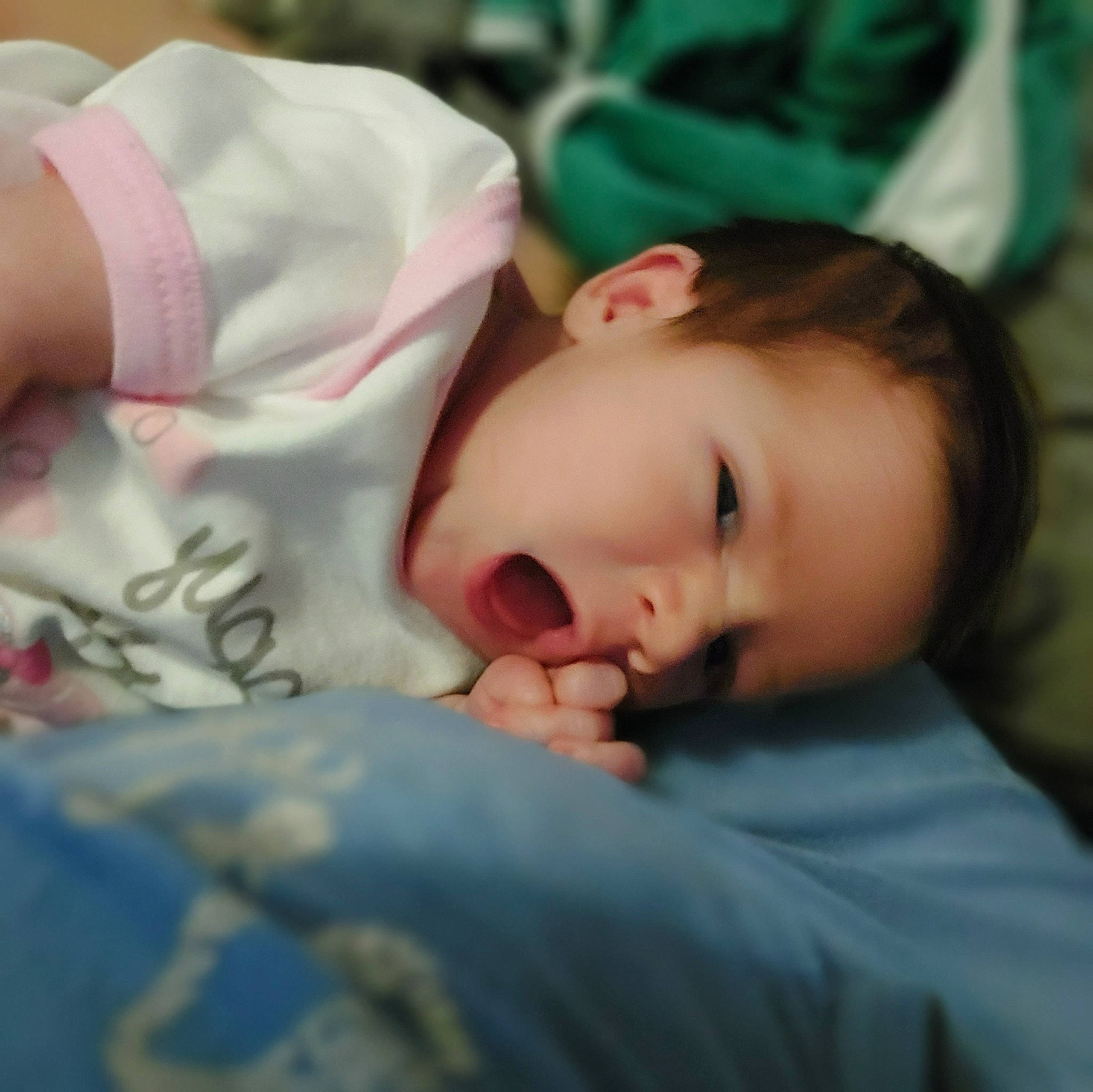 Emmalynn joined the competition — help win amazing prizes! baby, baby_toddler_clothing, bedtime, cheek, child, comfort, eyelash, grass, happy, iris, linens, nap, nose, person, portrait_photography, room, sitting, skin, sleep, sleeve