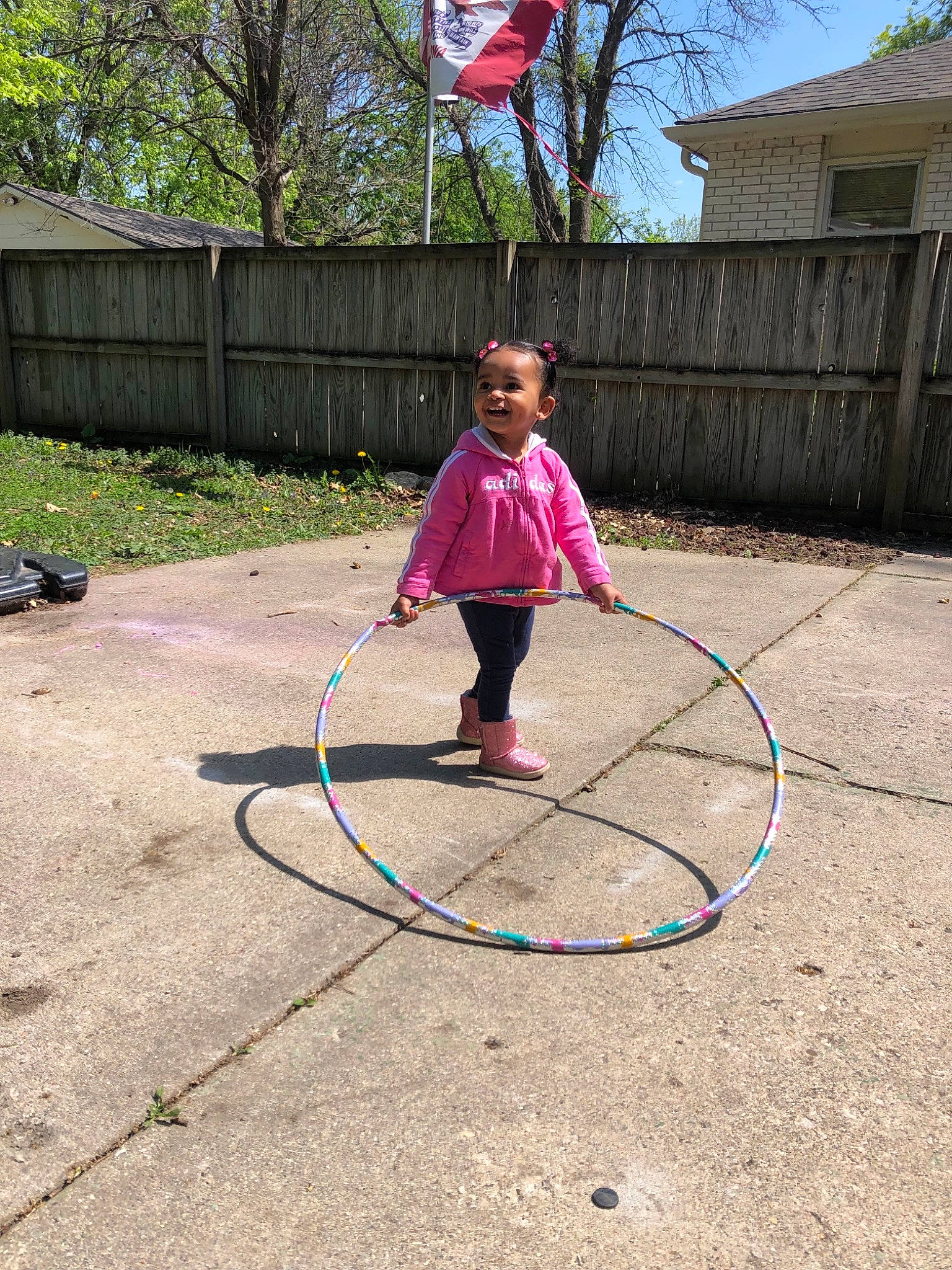 Ashanti joined the competition — help win amazing prizes! child, hula_hoop, joy, person, play, rhythmic_gymnastics, toy