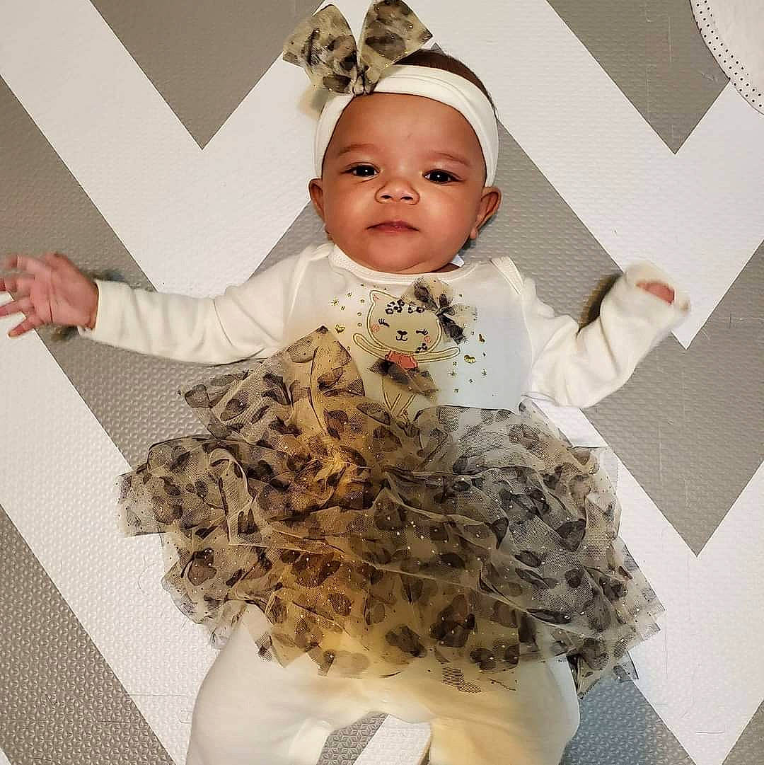 Winry is registered to the contest to win money with this photo: baby, child, costume, dress, fashion_accessory, head, headwear, outerwear, person, room, sleeve, smile, toddler, white