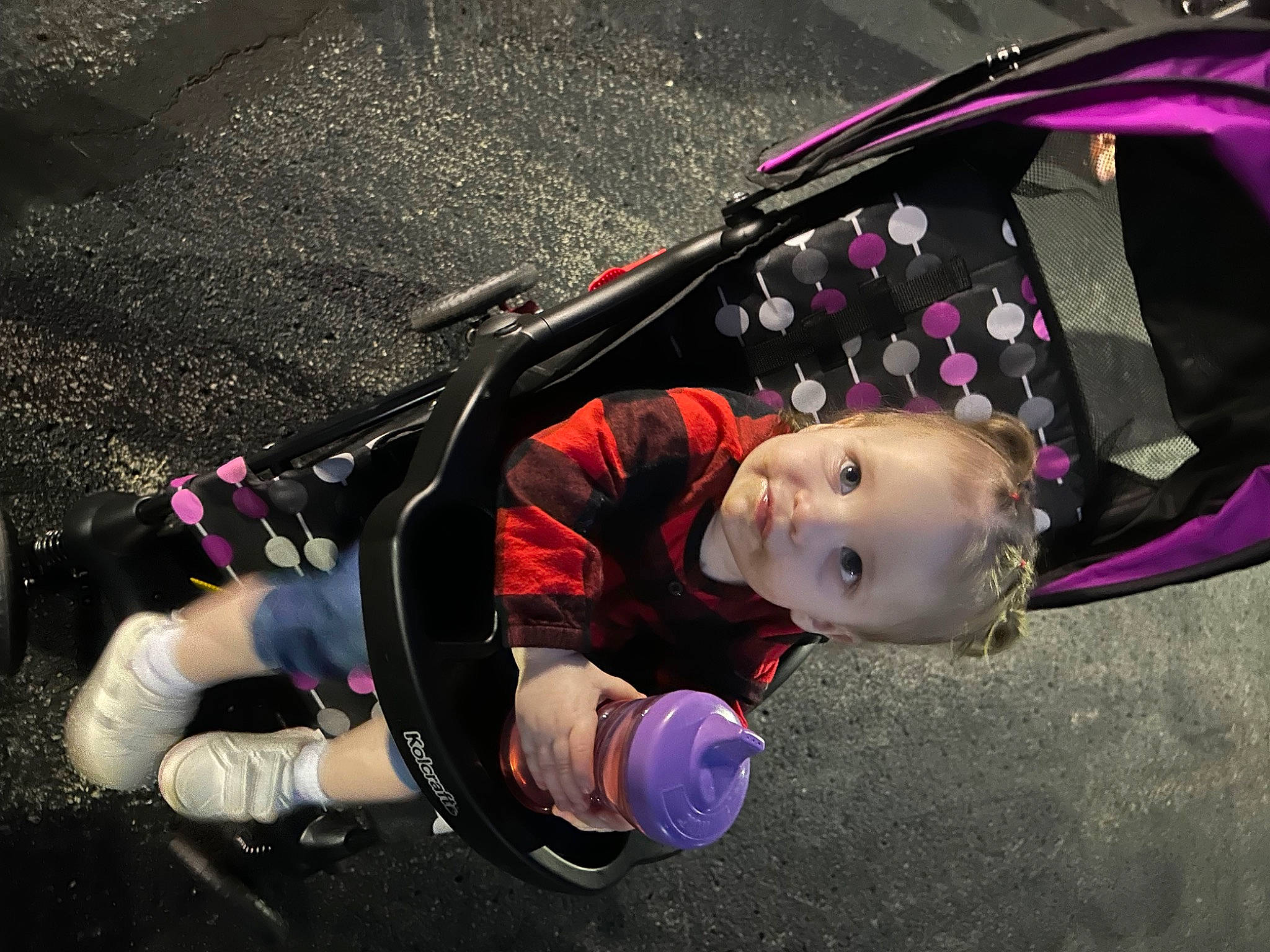 Lorelai is registered to the contest to win money with this photo: asphalt, auto_part, automotive_design, automotive_exterior, automotive_lighting, baby, baby_carriage, baby_products, costume, family_car, fun, luxury_vehicle, motor_vehicle, person, plant, recreation, toddler, tree, trunk, vehicle_door