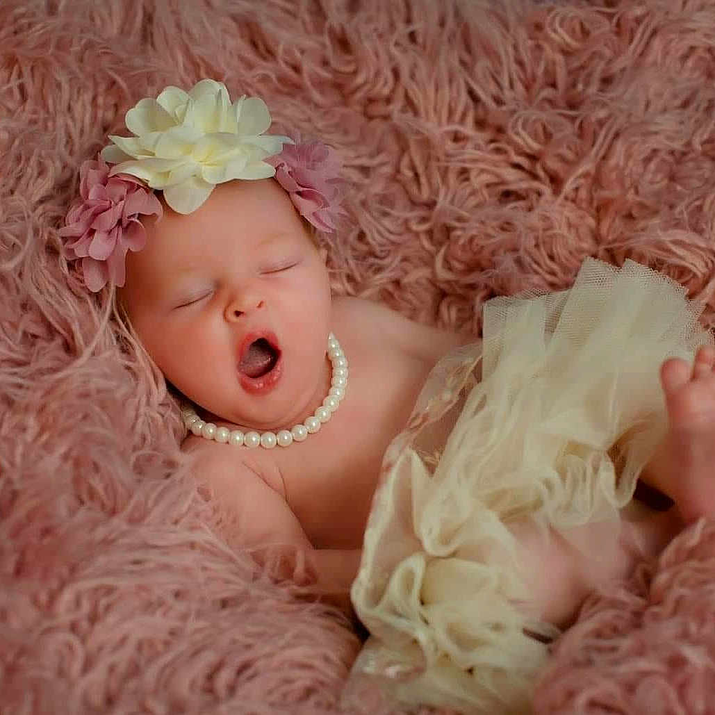 Autumn joined the competition — help win amazing prizes! accessories, baby, face, flower, head, jewelry, necklace, newborn, person, petal, photography, plant, portrait, sleeping, yawning