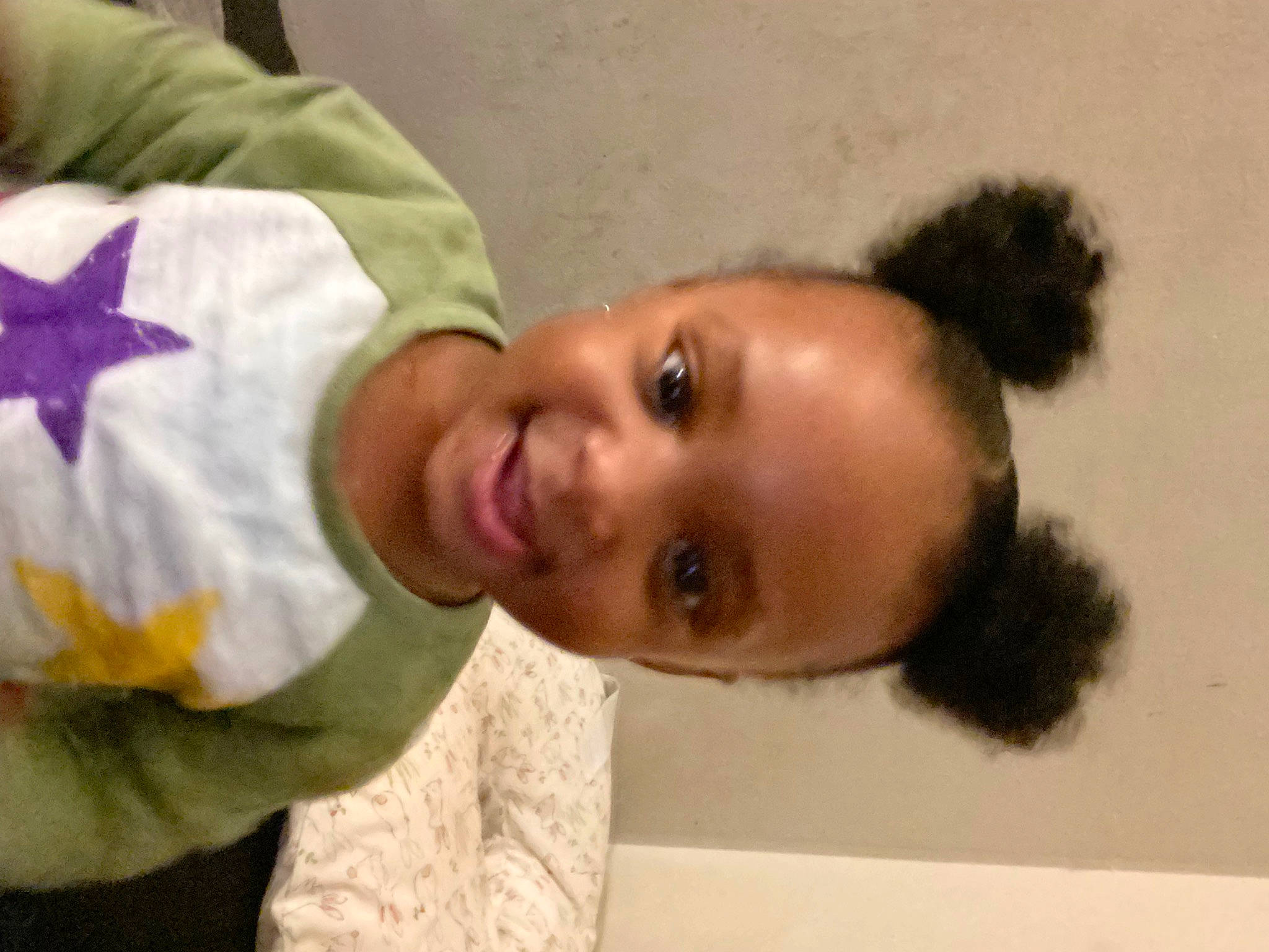 Ava is registered to the contest to win money with this photo: afro, baby, baby_toddler_clothing, cheek, chest, child, ear, eye, eyelash, fun, fur, happy, joy, laugh, nose, person, room, skin, smile, toddler