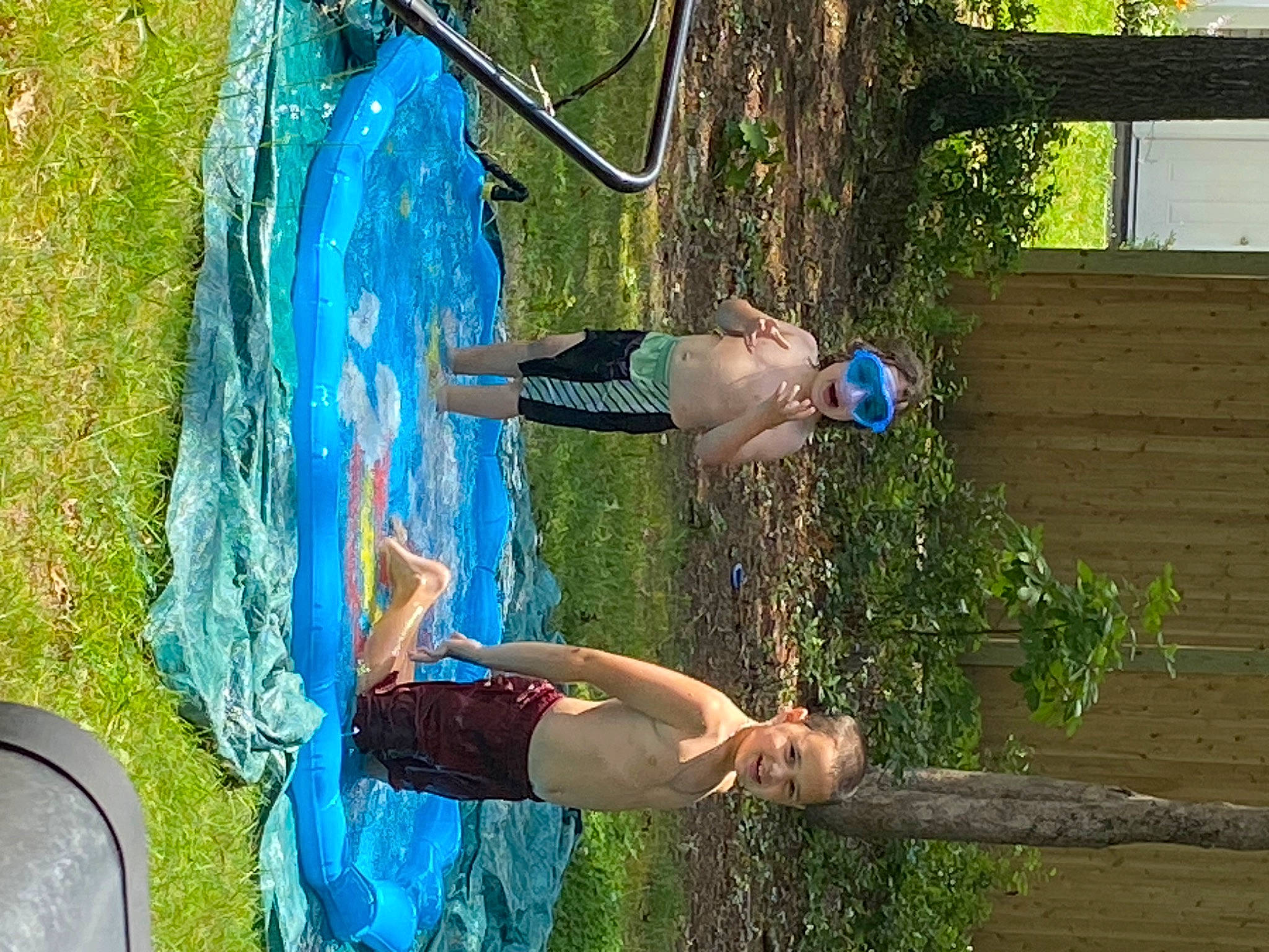 Jeffrey joined the competition — help win amazing prizes! backyard, elbow, electric_blue, fun, grass, joy, leisure, people_in_nature, person, plant, recreation, summer, t_shirt, tree, water, wood, yard