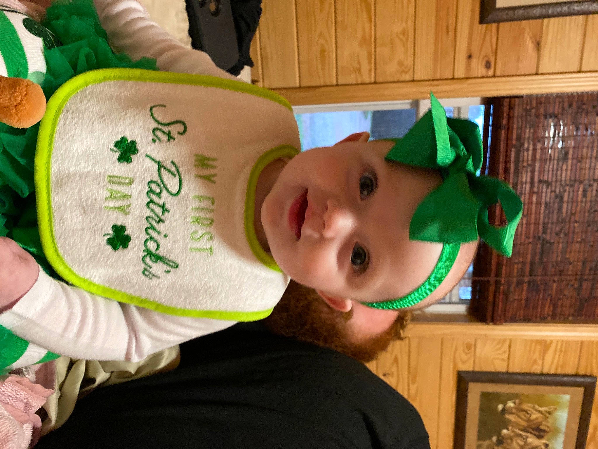 Leighton joined the competition — help win amazing prizes! baby_toddler_clothing, child, event, fun, green, happy, hat, headgear, headwear, holiday, person, picture_frame, room, sun_hat, toddler, tree, wood