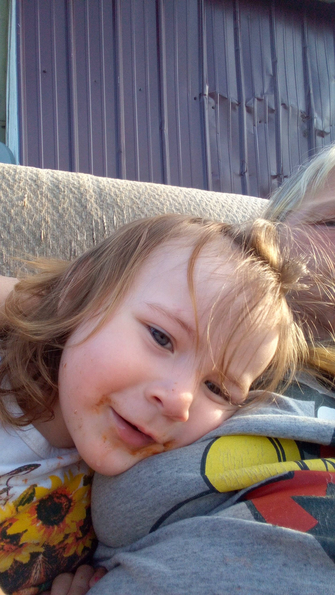 Dixie is registered to the contest to win money with this photo: baby_toddler_clothing, blond, cheek, child, chin, comfort, eye, fun, grass, hair, hairstyle, happy, head, iris, lip, mouth, nose, person, skin, smile