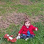 Iliana participe au concours pour gagner de l'argent avec cette photo : toddler, child, grass, outdoor, toy, teddy_bear, red_sweater, curly_hair, sitting, shoes, nature, greenery, cute, playtime, casual_clothing, young_child, person, daylight, innocence, portrait
