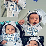 Maverick joined the competition — help win amazing prizes! baby, baby_face, baby_girl_or_boy, blue_hearts, casual, child, clothing, collage, cute, cute_baby, expression, gap, happy, hood, hoodie, indoor, infant, portrait, sitting, smiling