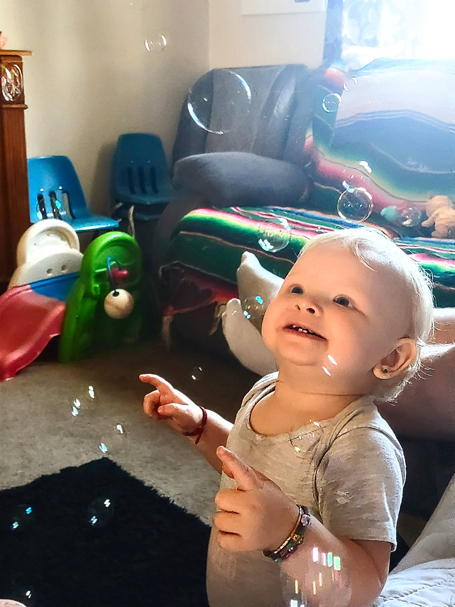 Amaya joined the competition — help win amazing prizes! baby, child, cool, eyewear, family_car, fun, happy, leisure, luxury_vehicle, mouth, person, play, sitting, smile, t_shirt, toddler, toy, vacation