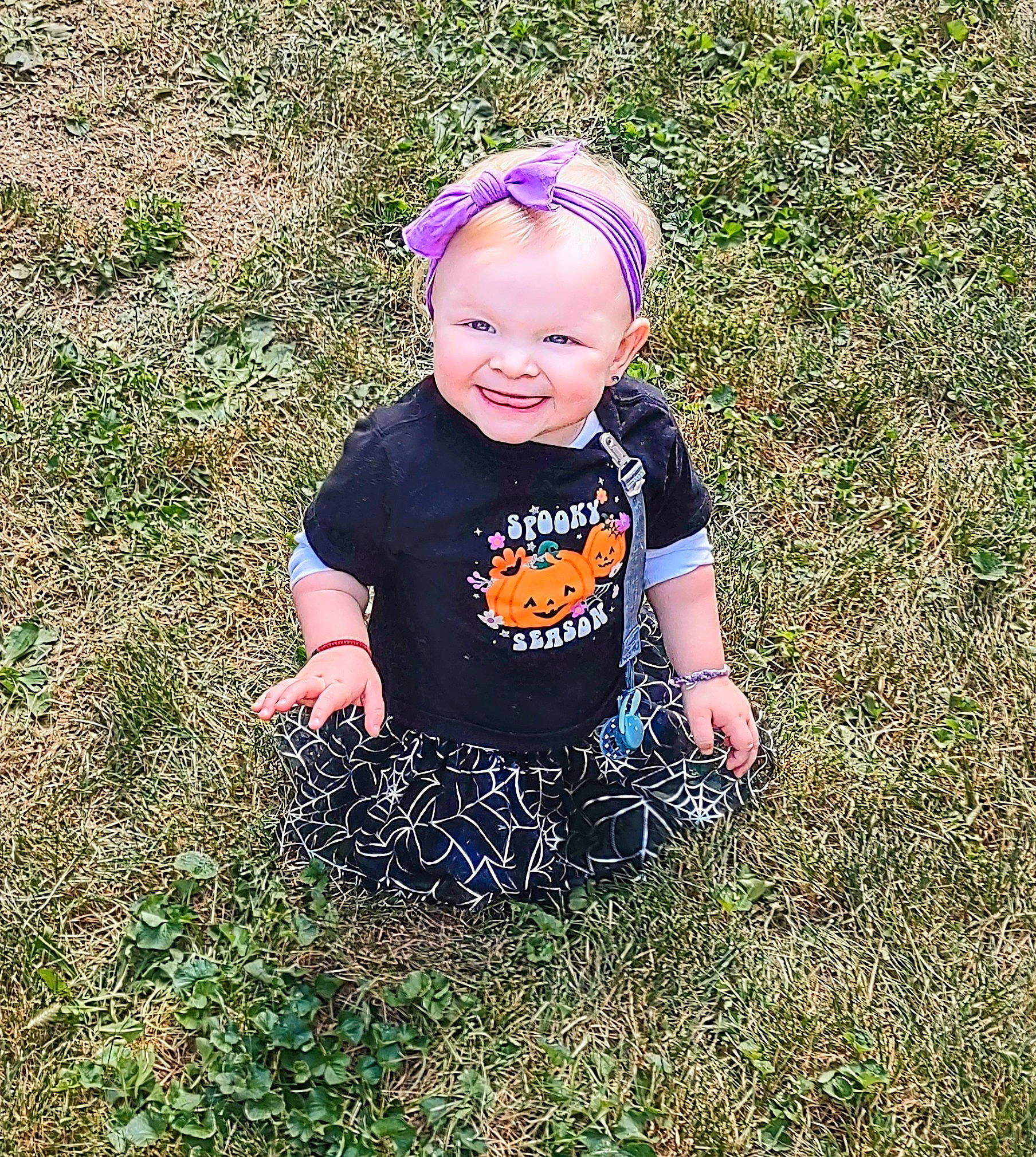 Amaya joined the competition — help win amazing prizes! baby, baby_laughing, baby_toddler_clothing, child, electric_blue, fun, grass, grassland, happy, hat, joy, magenta, pattern, people_in_nature, person, plant, portrait_photography, sitting, sleeve, smile