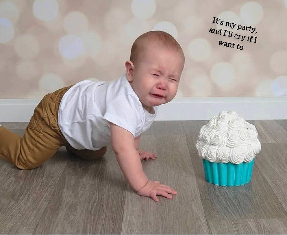 Kaydan is registered to the contest to win money with this photo: baby, baby_toddler_clothing, baking_cup, buttercream, child, crawling, dessert, flooring, font, grass, happy, hardwood, icing, pattern, person, product, sleeve, sorrow, t_shirt, toddler