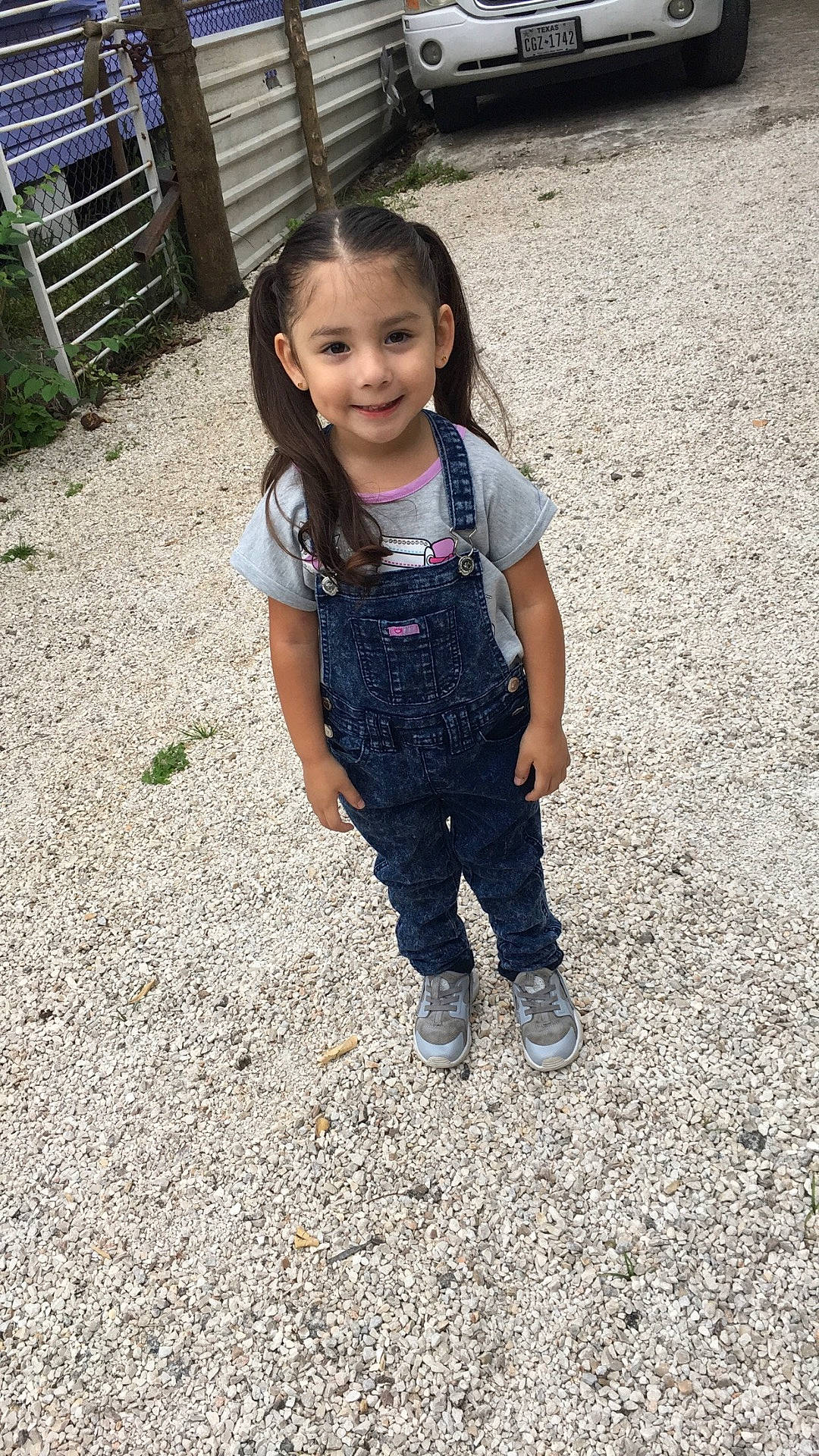 Kayleen joined the competition — help win amazing prizes! child, day, fun, girl, grass, jeans, joy, pattern, person, play, recreation, smile, standing, toddler, tree, trousers, vacation