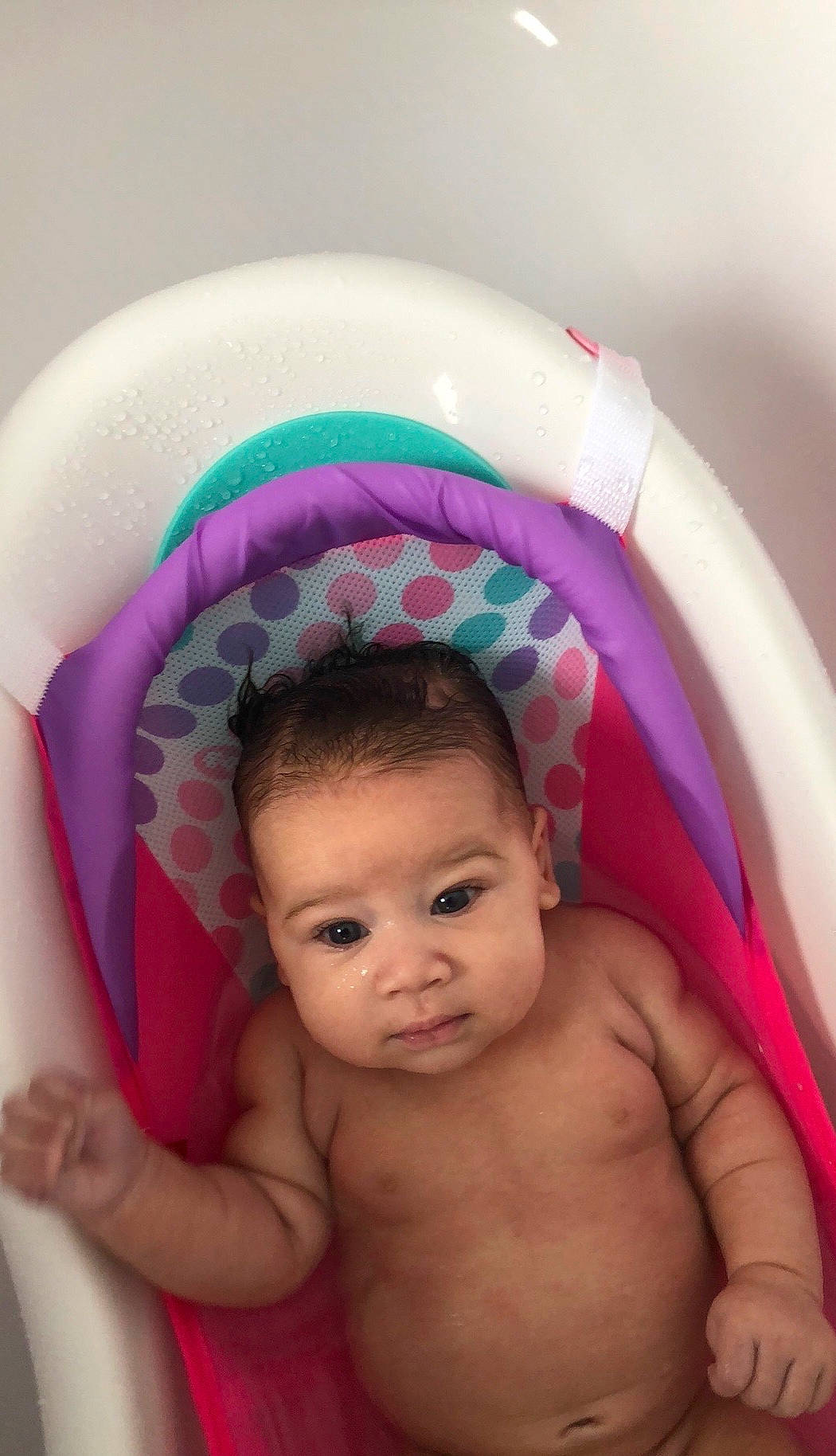 Amariana is registered to the contest to win money with this photo: baby, baby_products, beauty, child, eye, face, fun, head, person, pink, product, skin, toddler