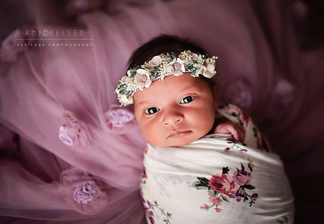 Aliana joined the competition — help win amazing prizes! baby, baby_toddler_clothing, bridal_accessory, dress, embellishment, eyebrow, eyelash, flash_photography, happy, headband, headgear, headpiece, headwear, iris, jewellery, lip, magenta, person, petal, pink