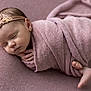 Luana a rejoint le concours — aidez-le/la à gagner de superbes lots ! newborn, baby, sleeping, blanket, pink, headband, wrapped, cozy, soft, infant, peaceful, cute, portrait, child, skin, hand, foot, closeup, rest, indoors