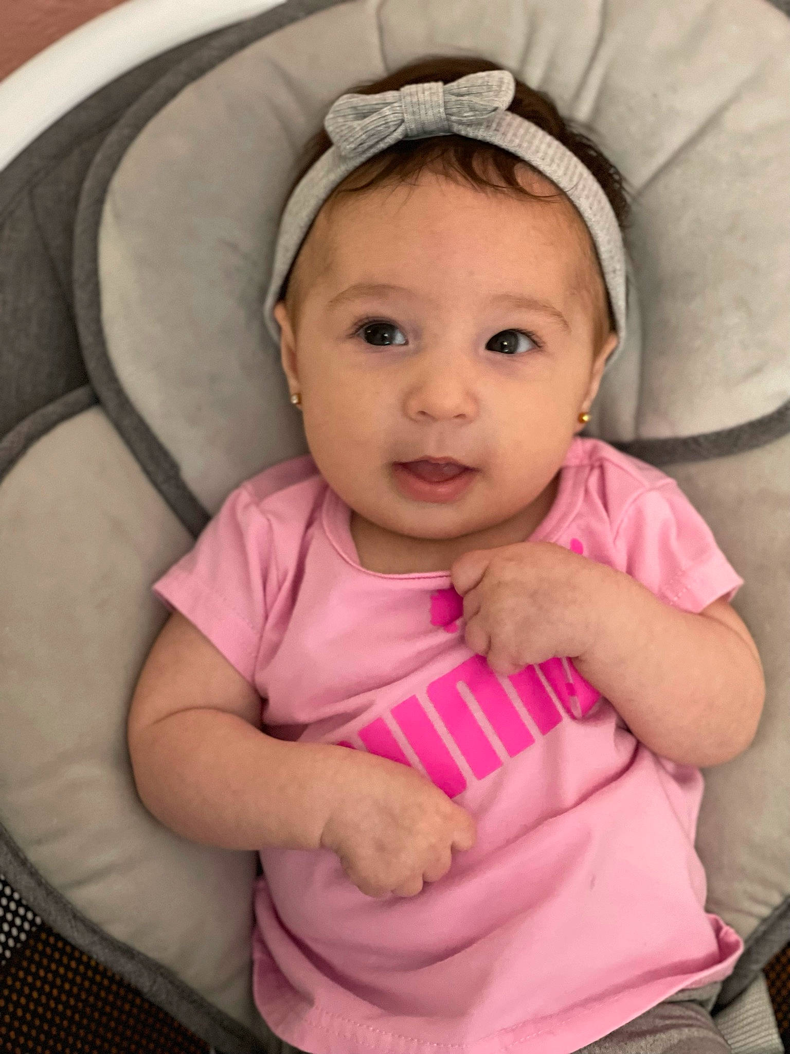 Ashley joined the competition — help win amazing prizes! baby_toddler_clothing, cheek, chin, comfort, ear, eye, eyelash, face, happy, head, iris, lip, mouth, neck, nose, person, pink, product, skin, sleeve