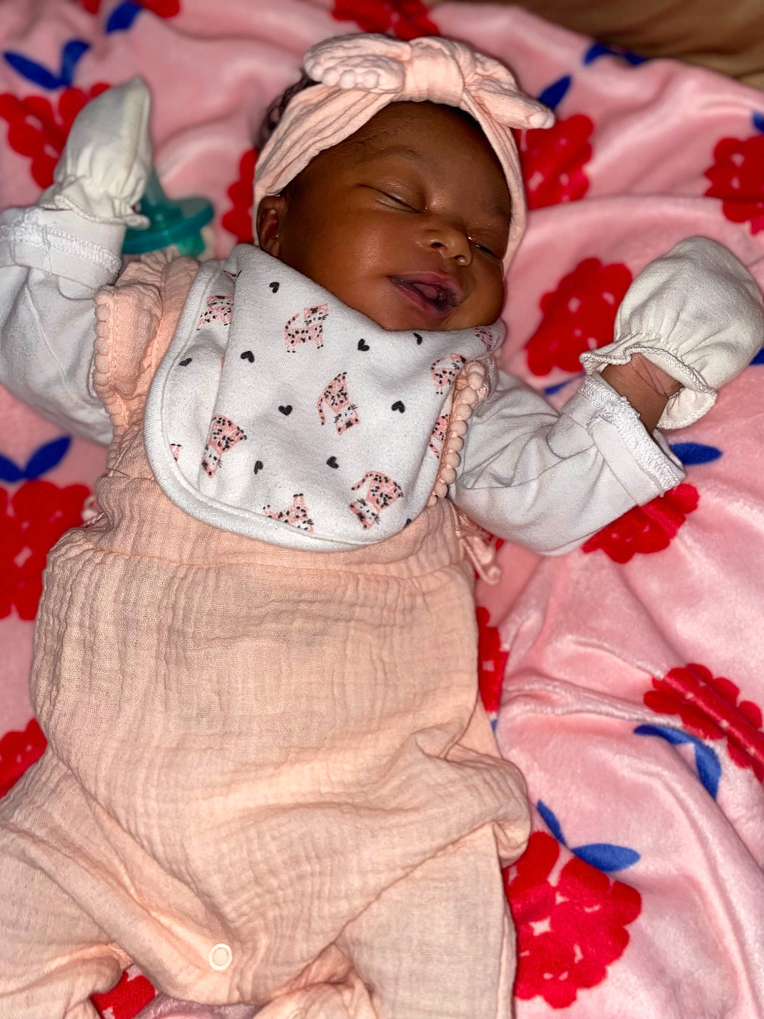 Damiyah joined the competition — help win amazing prizes! baby, baby_products, baby_sleeping, baby_toddler_clothing, carmine, cheek, child, comfort, event, hand, happy, head, human_body, linens, pattern, person, pink, skin, sleeve, toddler