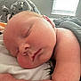 baby, sleeping, blanket, bed, closeup, peaceful, infant, face, skin, arm, window, light, indoors, soft, resting, child, newborn, cozy, quiet, nap