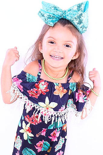 Kinsley Reyes joined the competition — help win amazing prizes! child, child_model, clothing, costume, girl, hair_accessory, headgear, joy, person, shoulder, sleeve, smile, toddler