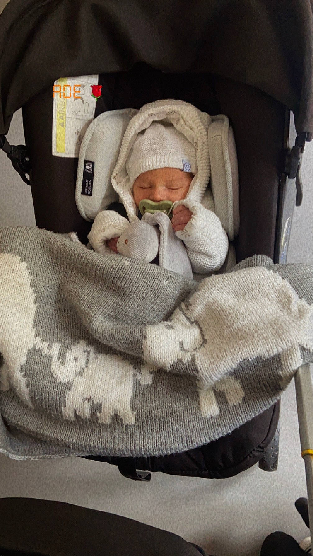 Nïno participe au concours pour gagner de l'argent avec cette photo : auto_part, baby, baby_carriage, baby_in_car_seat, baby_products, baby_safety, baby_sleeping, baby_toddler_clothing, car_seat, child, comfort, fur, headwear, infant_bed, linens, nap, person, sitting, sleep, sleeve