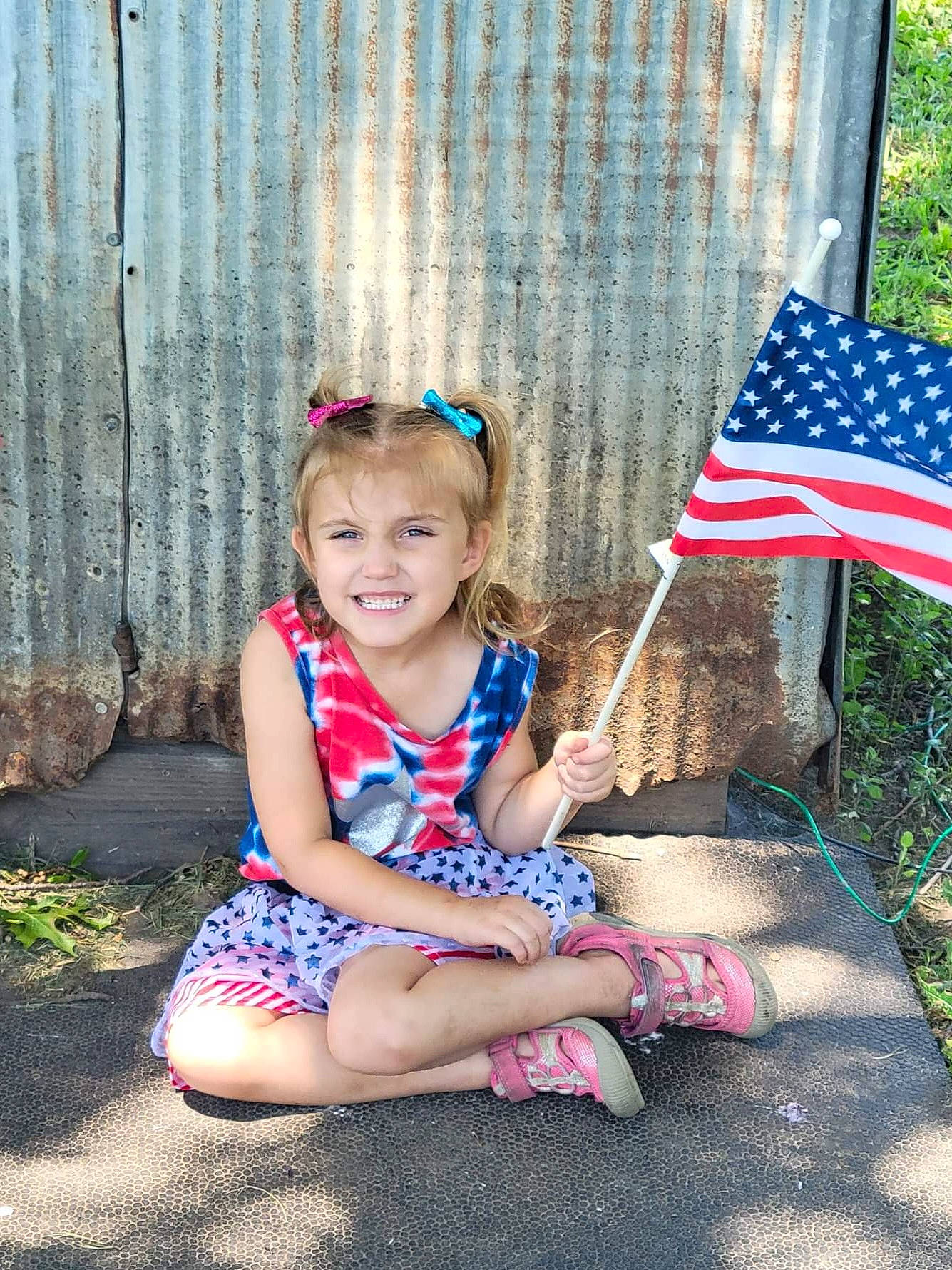 Everlynn joined the competition — help win amazing prizes! child, electric_blue, event, flag, flag_day_usa, flag_of_the_united_states, fun, grass, happy, jewellery, joy, leisure, magenta, person, pink, plant, recreation, sitting, smile, summer