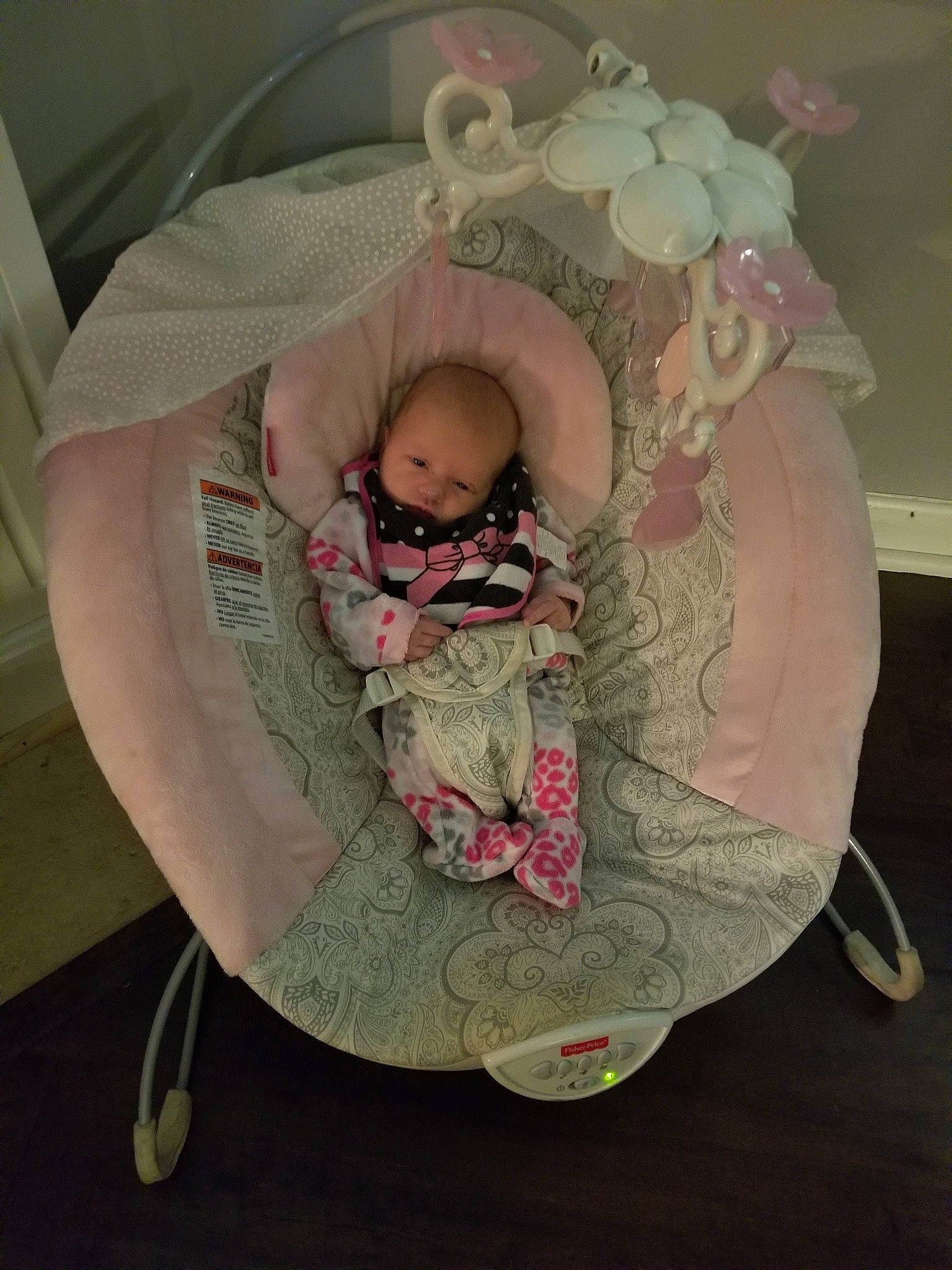 Hensley joined the competition — help win amazing prizes! baby, baby_products, baby_sleeping, baby_toys, child, furniture, infant_bed, person, pink, product, toddler