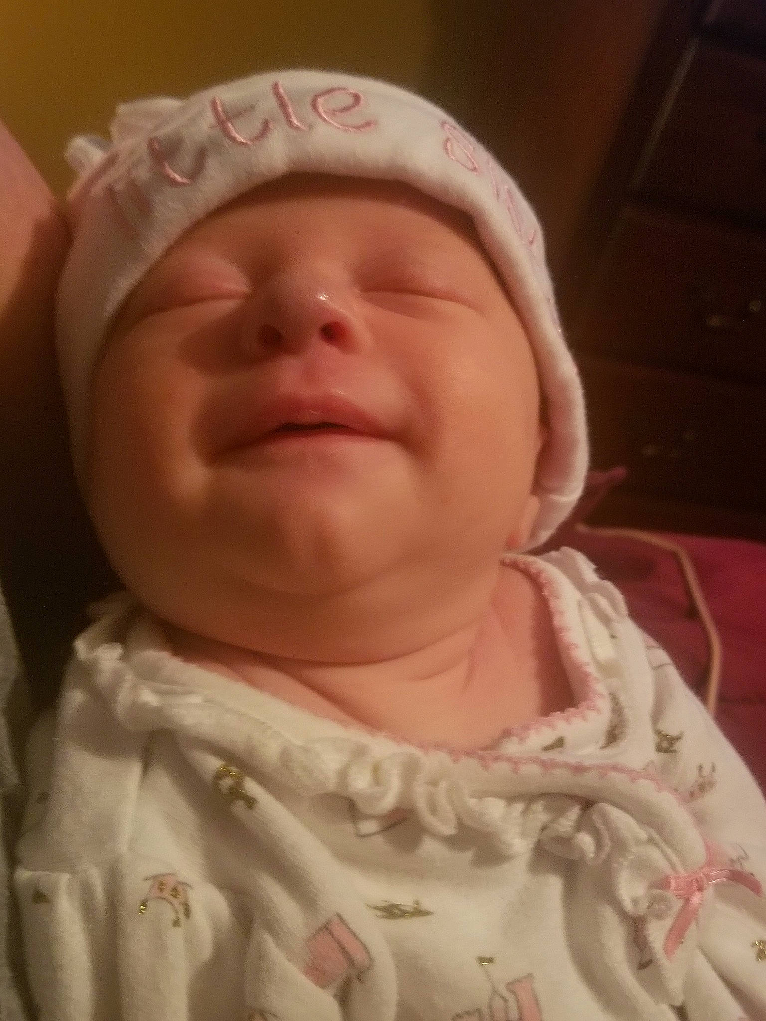 Hensley joined the competition — help win amazing prizes! cheek, child, childbirth, chin, face, finger, forehead, girl, hair_accessory, head, headwear, infant, lip, mouth, nose, person, product, skin, toddler