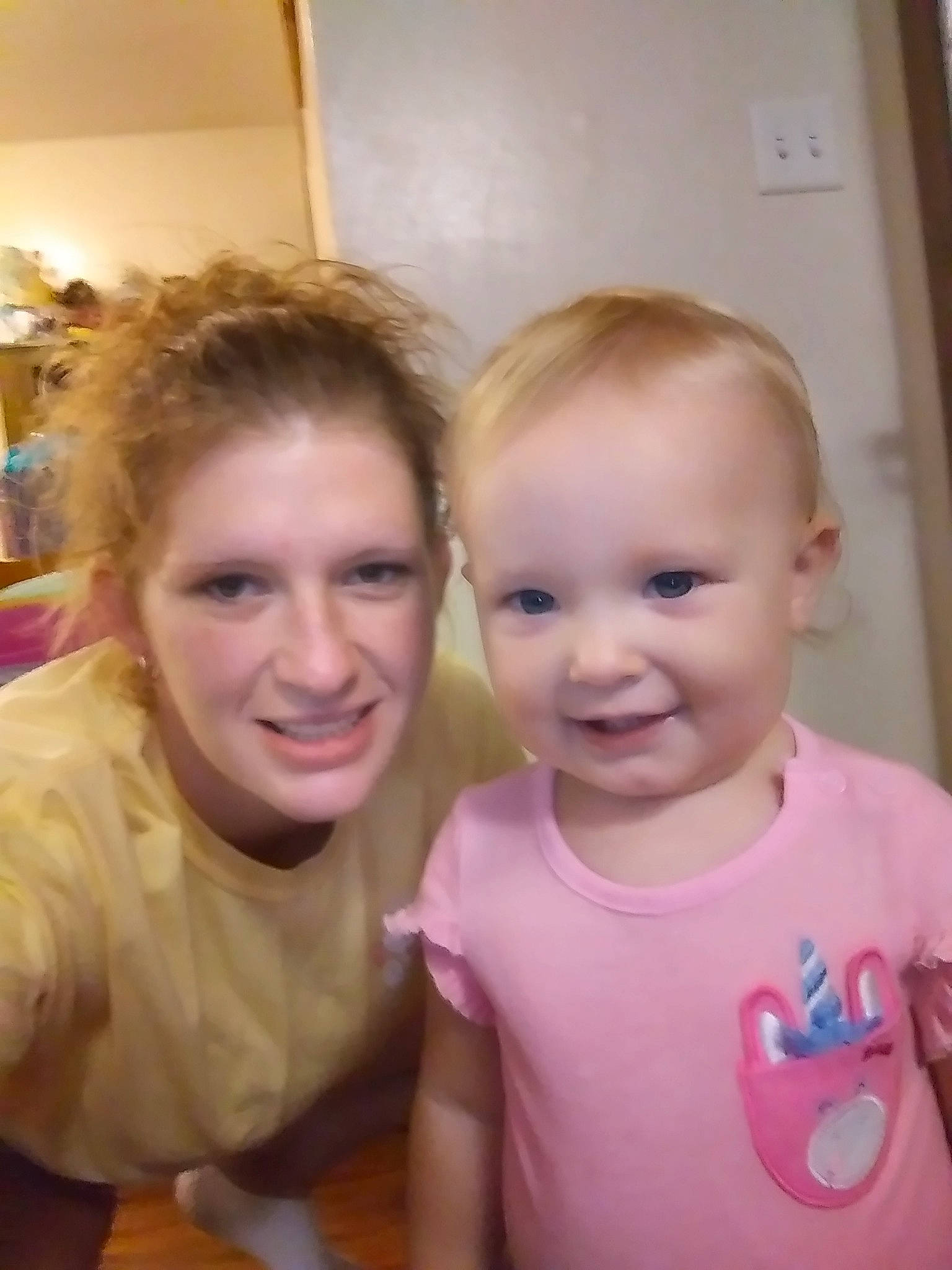 Maci is registered to the contest to win money with this photo: blond, cheek, child, chin, ear, eye, face, facial_expression, fun, happy, head, iris, joy, lip, nose, people, person, pink, selfie, skin