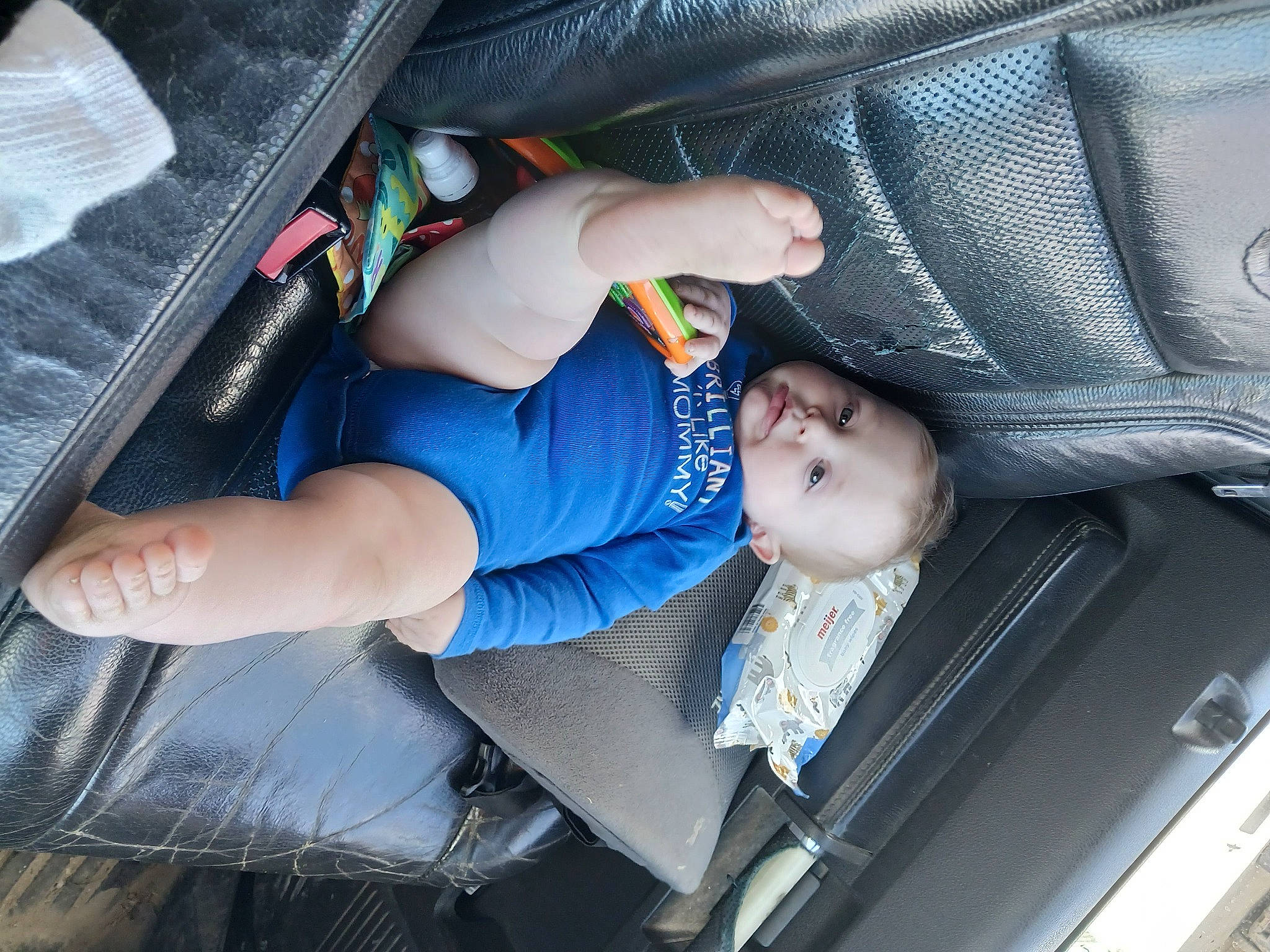 Dallas joined the competition — help win amazing prizes! auto_part, automotive_exterior, baby, baby_carriage, baby_products, baby_toddler_clothing, car_seat, child, comfort, electric_blue, family_car, human_leg, lap, luxury_vehicle, motor_vehicle, person, sitting, thigh, toddler, vehicle_door