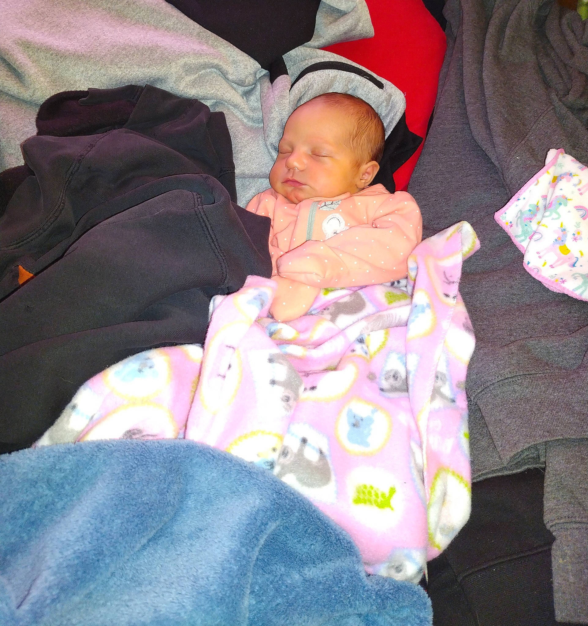 Grace joined the competition — help win amazing prizes! baby, baby_products, baby_sleeping, baby_toddler_clothing, bedtime, cap, carmine, cheek, child, comfort, face, hat, head, lap, linens, magenta, person, pink, purple, sleeve