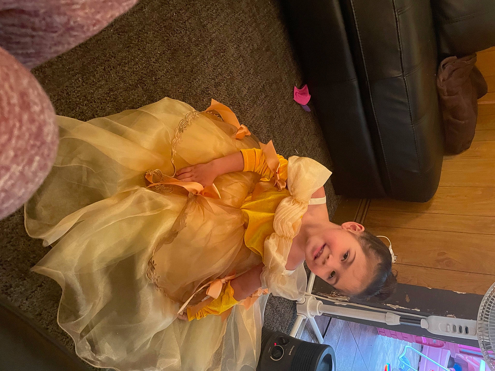 Anavelia Rosario joined the competition — help win amazing prizes! baby, baby_products, bag, chair, child, comfort, costume, event, fun, joy, lap, luggage_and_bags, peach, person, room, sitting, smile, toddler