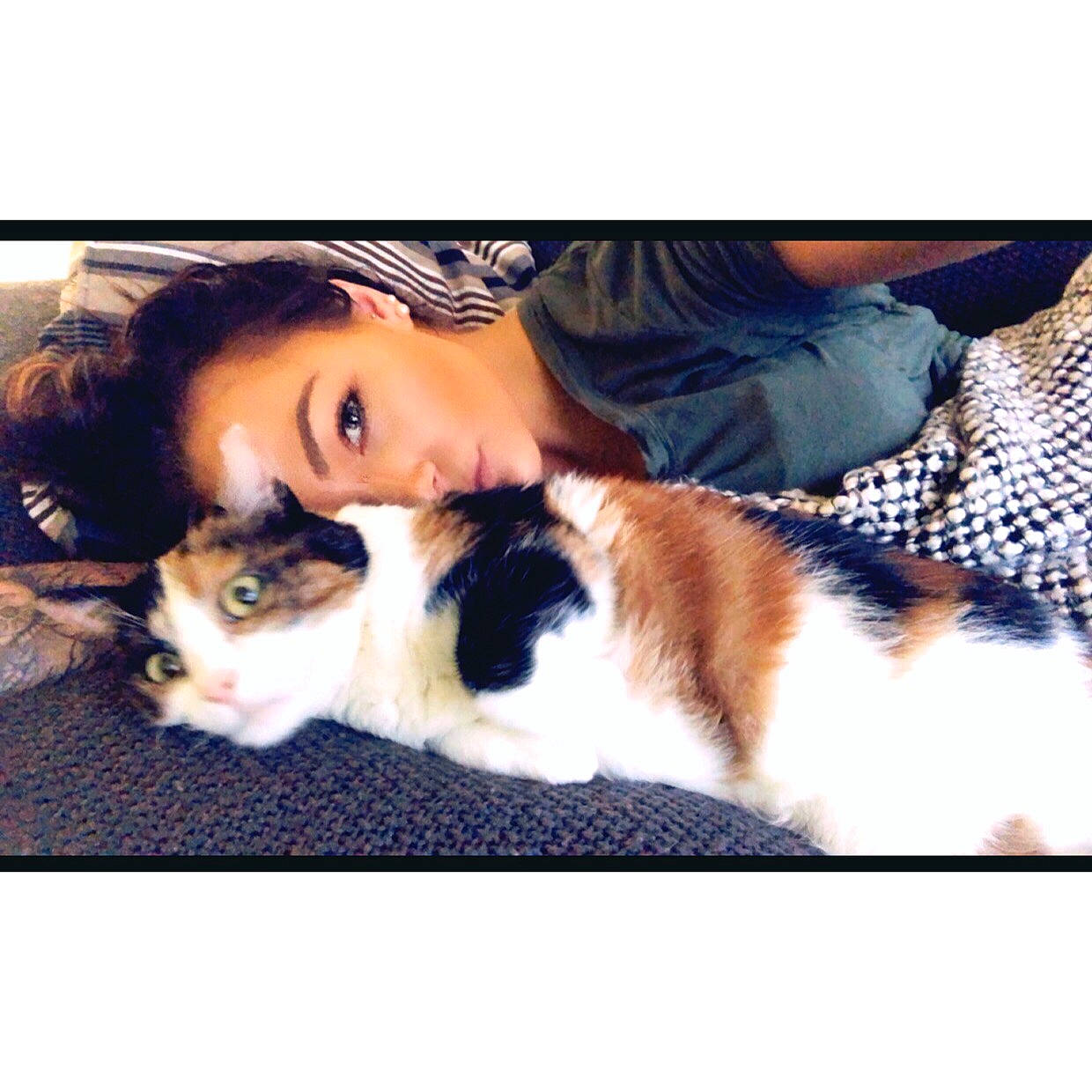 B K joined the competition — help win amazing prizes! beauty, canidae, carnivore, cat, companion_dog, ear, felidae, friendship, fur, happy, human, love, nose, photography, selfie, sky, small_to_medium_sized_cats, smile, snapshot, whiskers