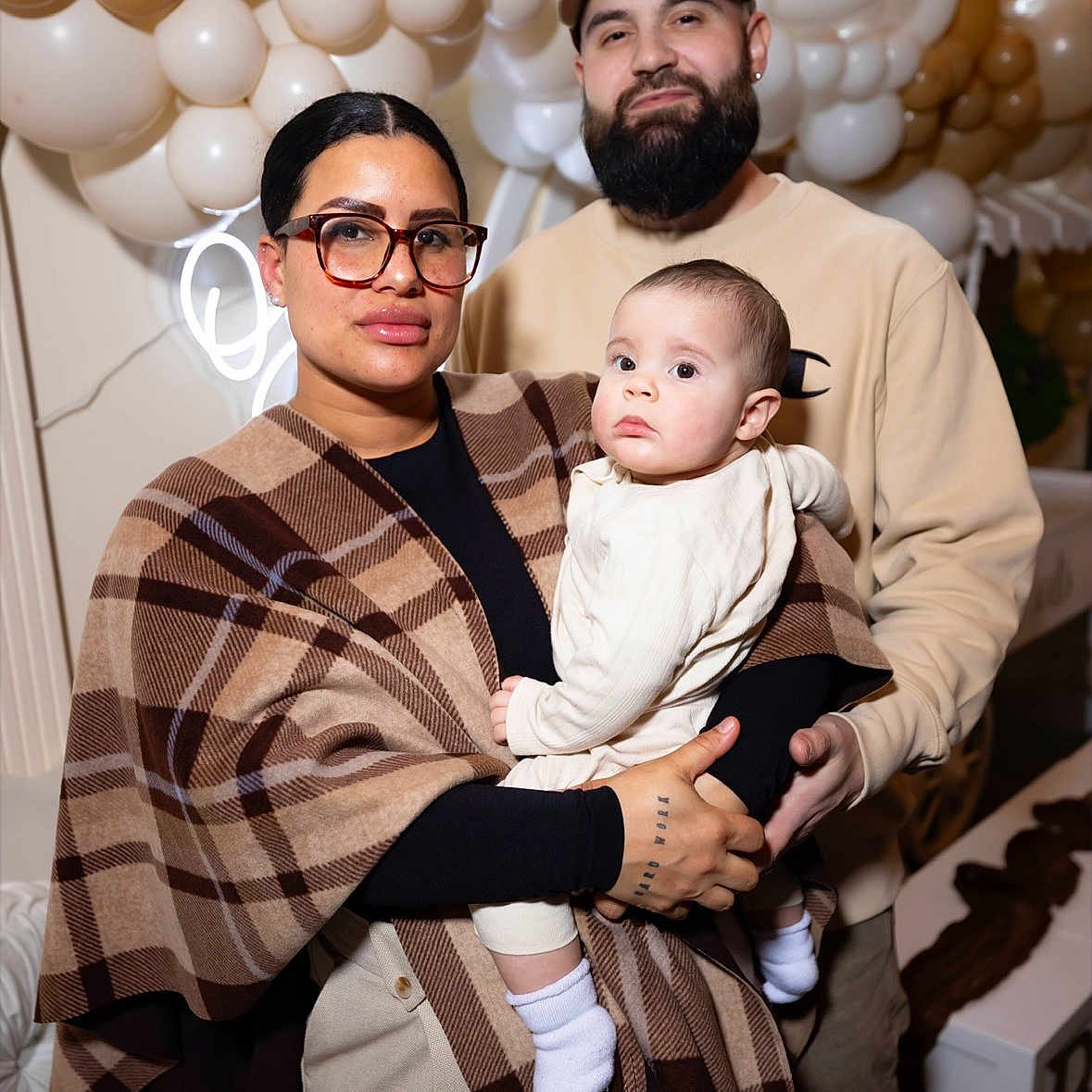 Anova joined the competition — help win amazing prizes! baby, balloons, beard, cap, casual, celebration, clothing, family, fashion, glasses, happy, holding, indoor, man, people, plaid_shawl, portrait, smile, toddler, woman