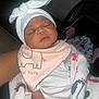 Treazure joined the competition — help win amazing prizes! baby, newborn, sleeping, blanket, hat, bow, bib, elephant, pink, white, infant, hand, cute, cozy, footprints, person, indoors, soft_lighting, adorable, serene