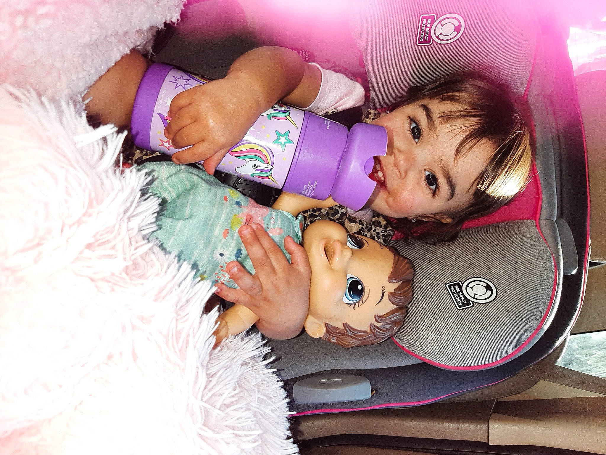 Kallie joined the competition — help win amazing prizes! child, event, eyelash, fashion_accessory, fun, gesture, happy, headgear, headpiece, jewellery, magenta, nail, person, pink, purple, skin, smile, textile, toddler, toy