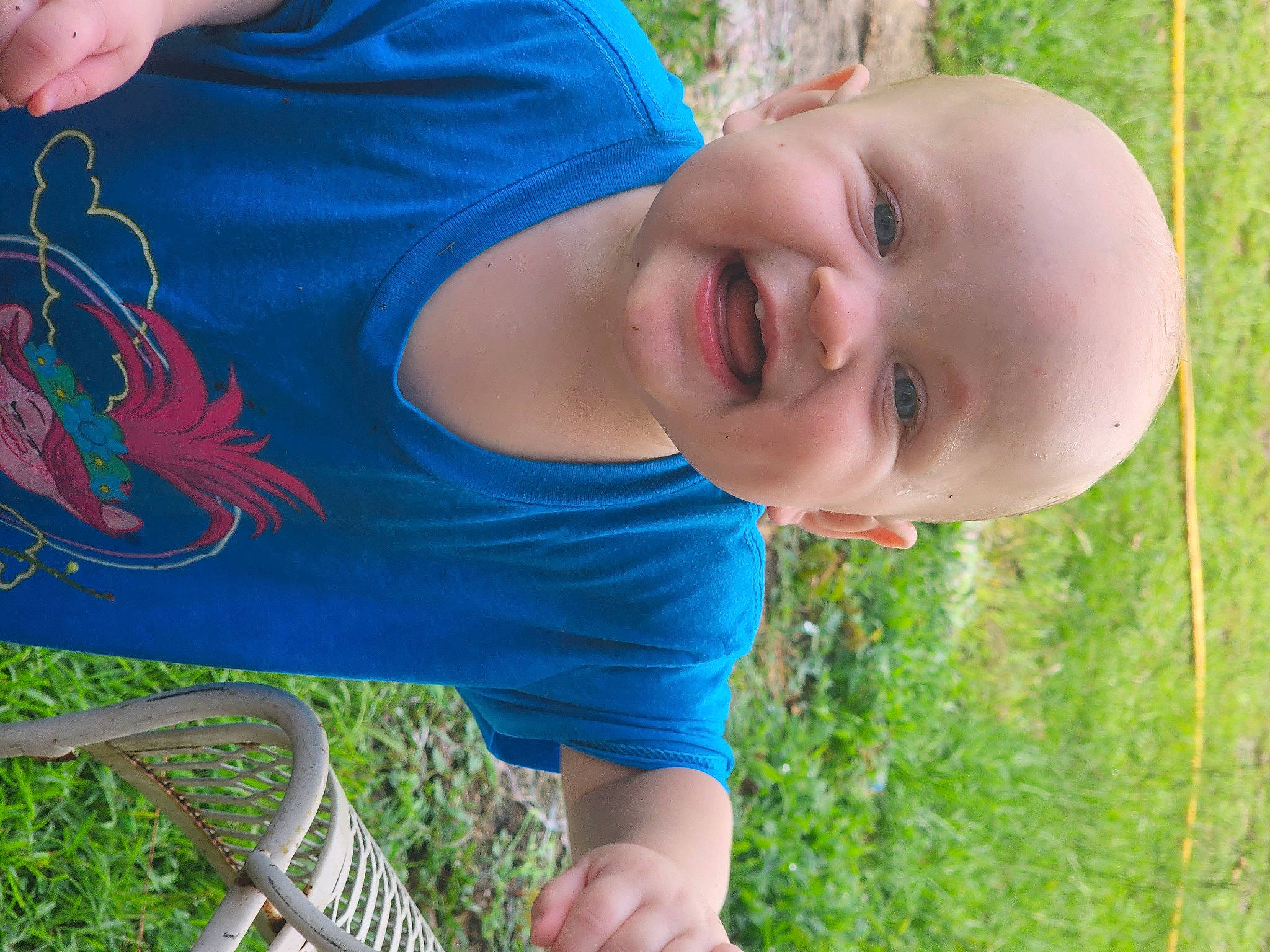 Brandon joined the competition — help win amazing prizes! child, cool, fun, grass, grass_family, green, happy, joy, leisure, mouth, organ, people_in_nature, person, plant, recreation, smile, summer, t_shirt, toddler, tree