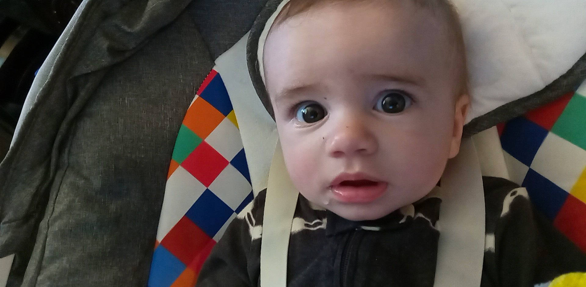 Kaius is registered to the contest to win money with this photo: baby, baby_products, baby_toddler_clothing, cheek, child, chin, event, eyebrow, eyelash, flag, flag_of_the_united_states, fun, gesture, happy, lip, nose, person, skin, sleeve, smile