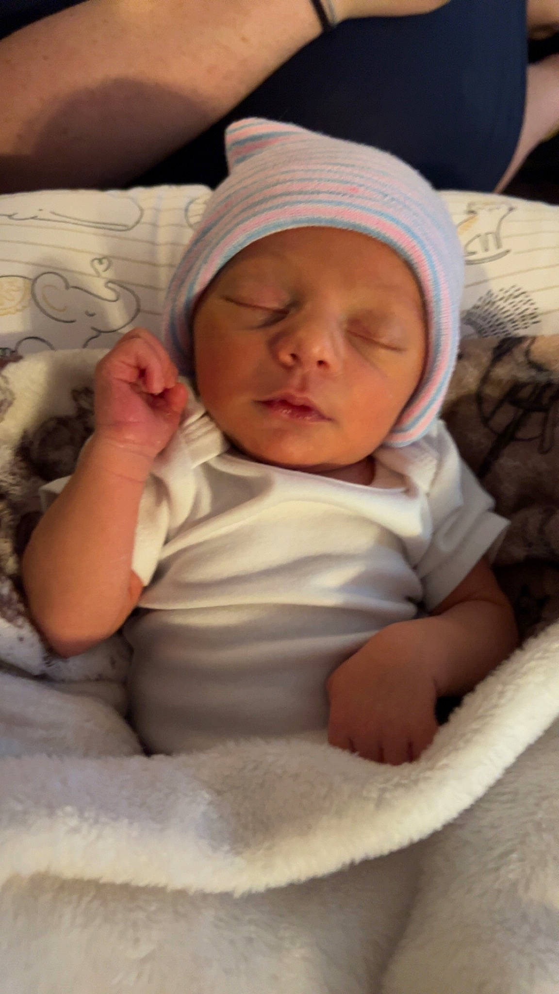 Garret joined the competition — help win amazing prizes! baby, baby_products, baby_safety, baby_sleeping, baby_toddler_clothing, bedtime, cap, cheek, child, comfort, eye, hand, headwear, linens, mouth, nose, person, room, skin, sleeve