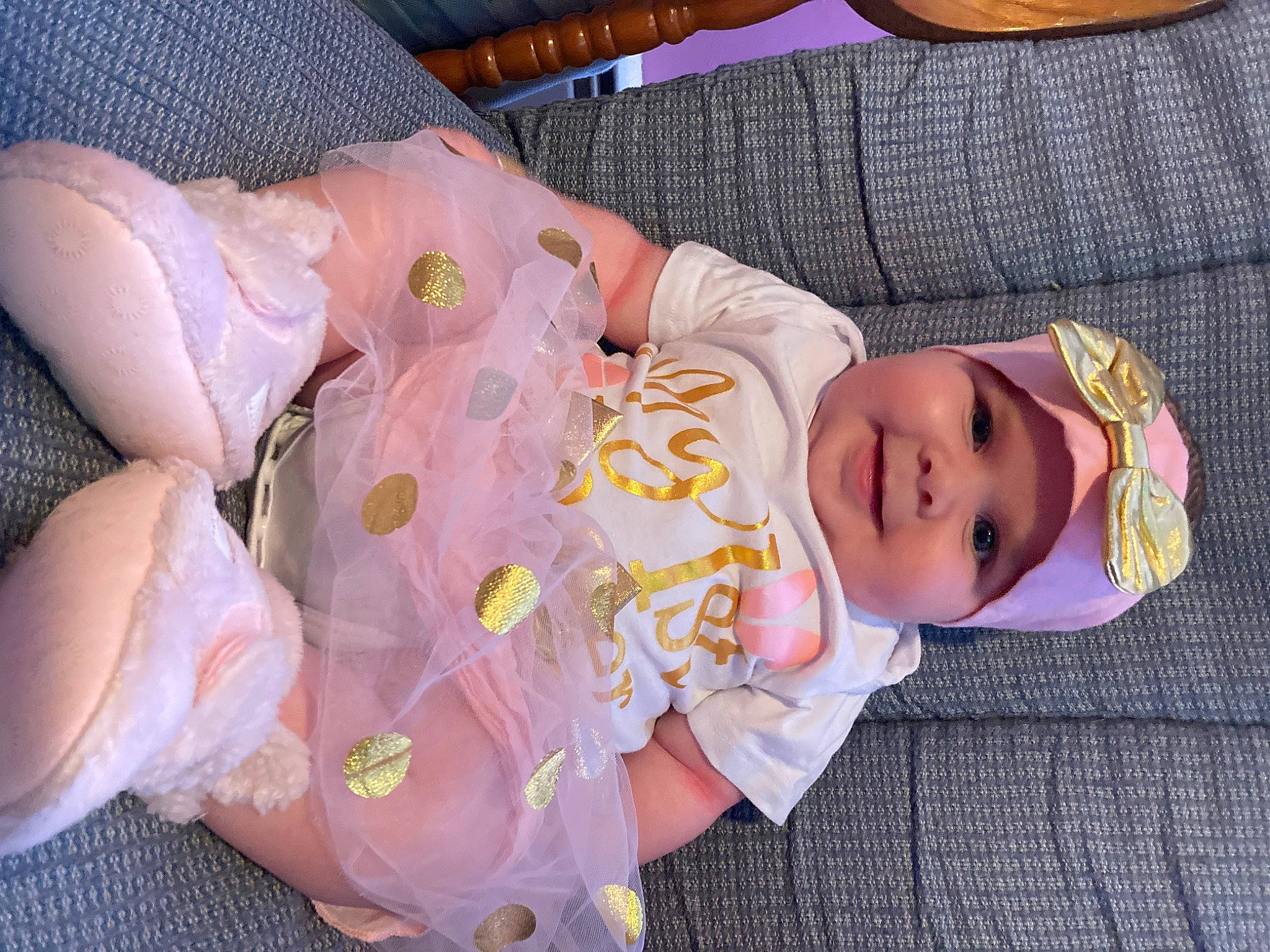 Lennix joined the competition — help win amazing prizes! baby, baby_products, baby_toddler_clothing, cheek, child, comfort, eye, face, finger, hand, head, headwear, joy, lap, nail, organ, pattern, person, pink, skin