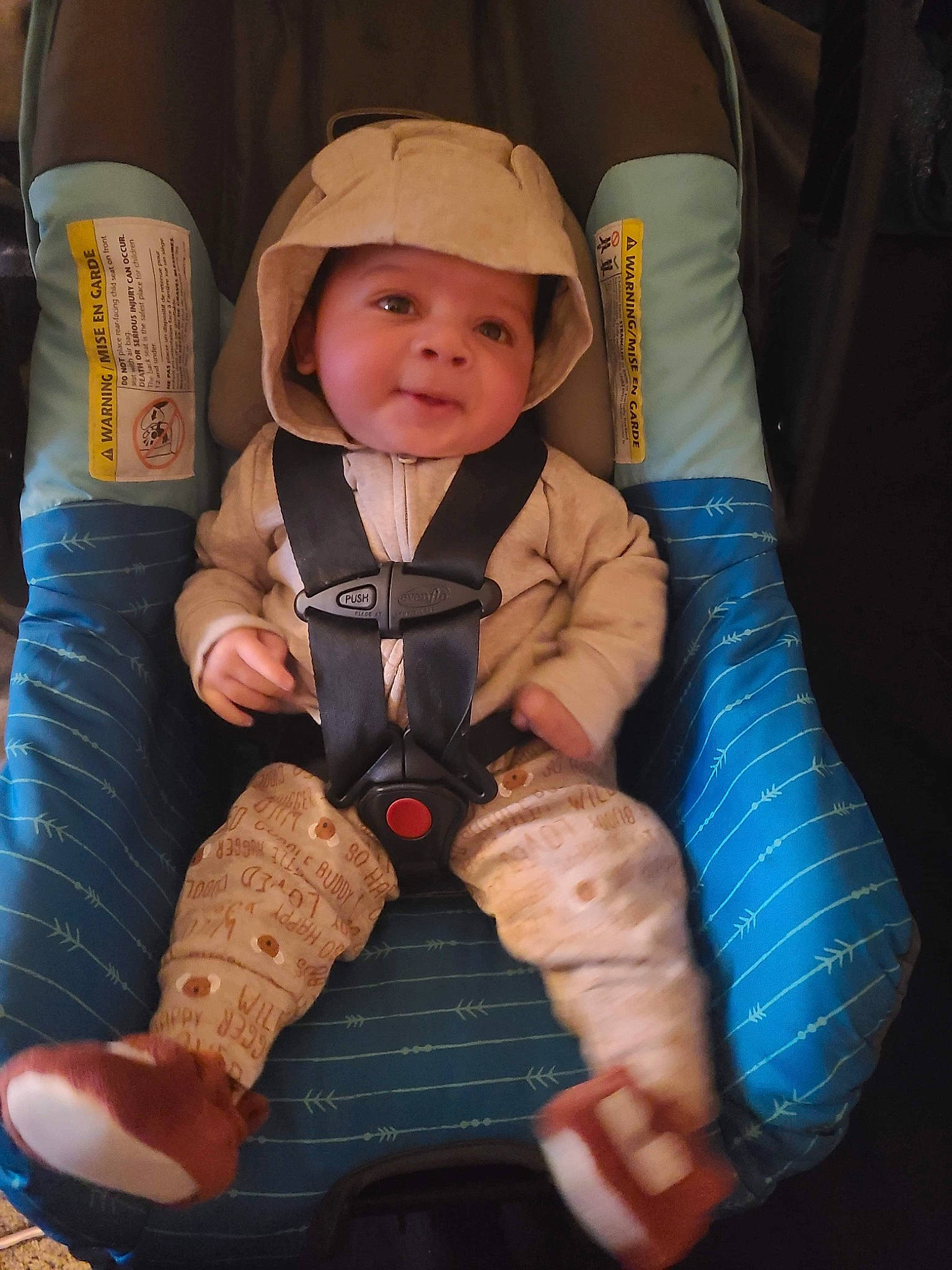 Azjuan joined the competition — help win amazing prizes! baby, baby_carriage, baby_in_car_seat, baby_products, baby_toddler_clothing, bottle, car_seat, cheek, child, comfort, finger, fun, gesture, headwear, human_body, lap, person, personal_protective_equipment, skin, sleeve