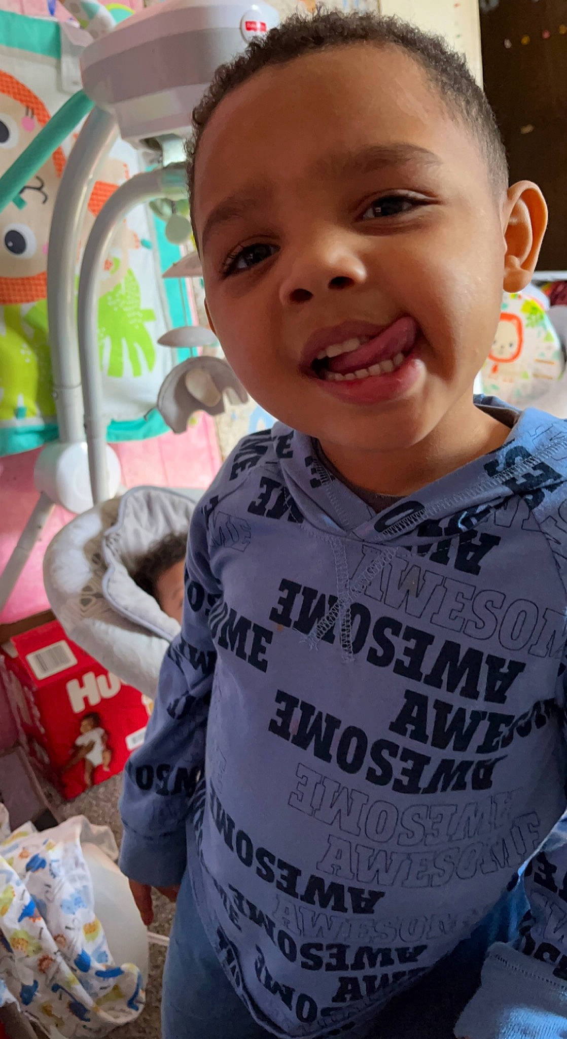 Malcolm is registered to the contest to win money with this photo: baby_toddler_clothing, cheek, child, chin, community, cool, facial_expression, forehead, fun, hairstyle, happy, iris, joy, mouth, neck, nose, person, product, sleeve, smile