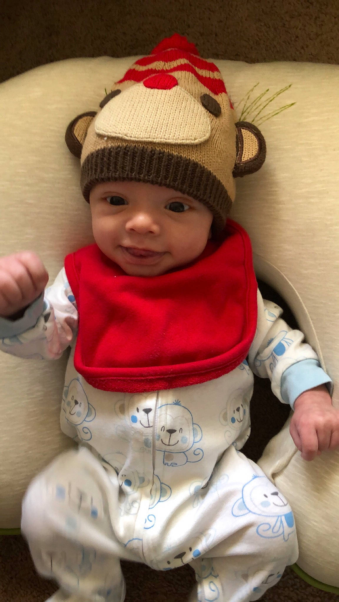 Braxlee joined the competition — help win amazing prizes! baby, cheek, child, headwear, person, toddler