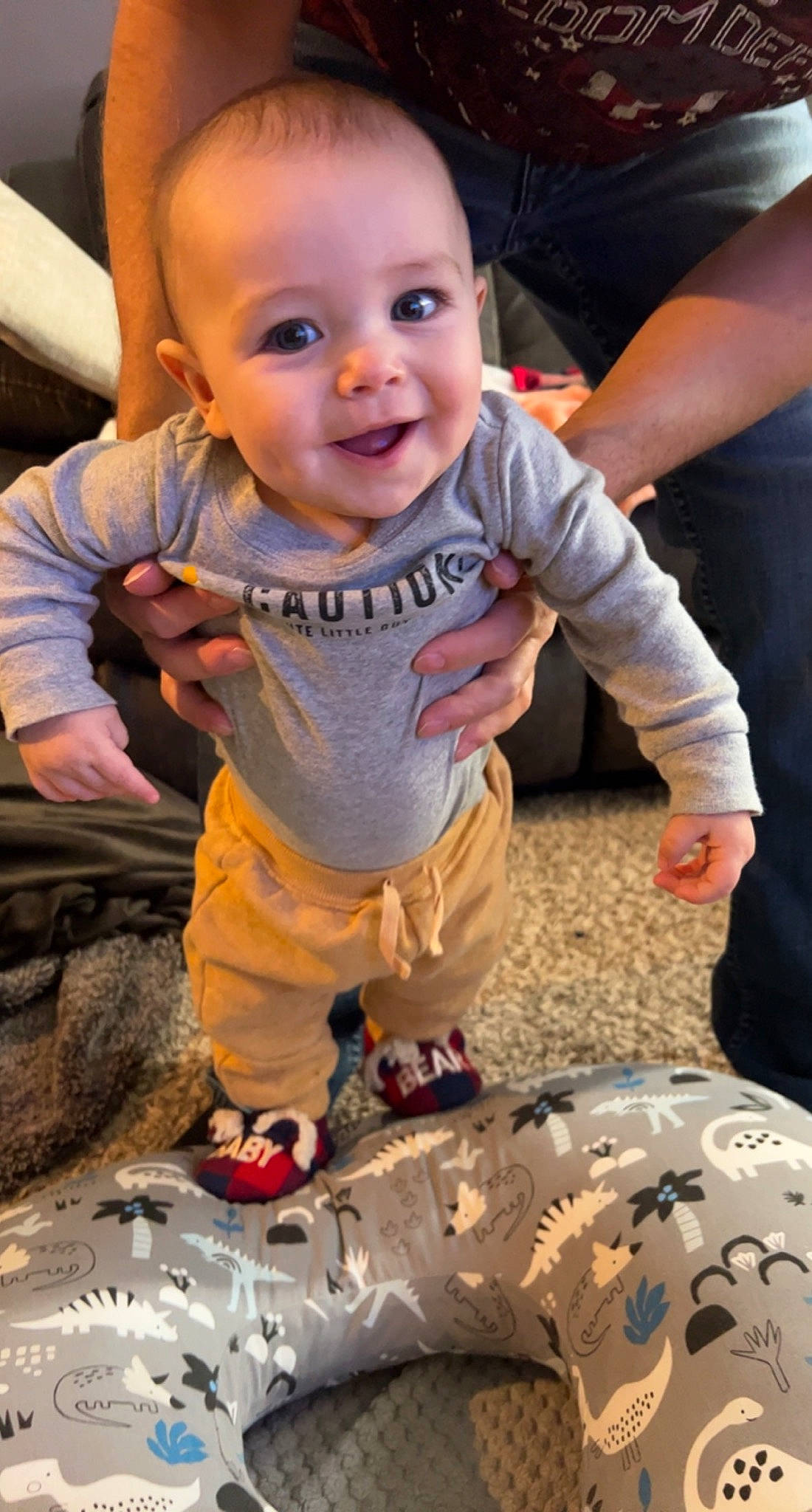 Mateo joined the competition — help win amazing prizes! baby, baby_toddler_clothing, child, flooring, fun, grass, happy, joy, leisure, people, person, photograph, play, recreation, shorts, sitting, sleeve, smile, soil, t_shirt