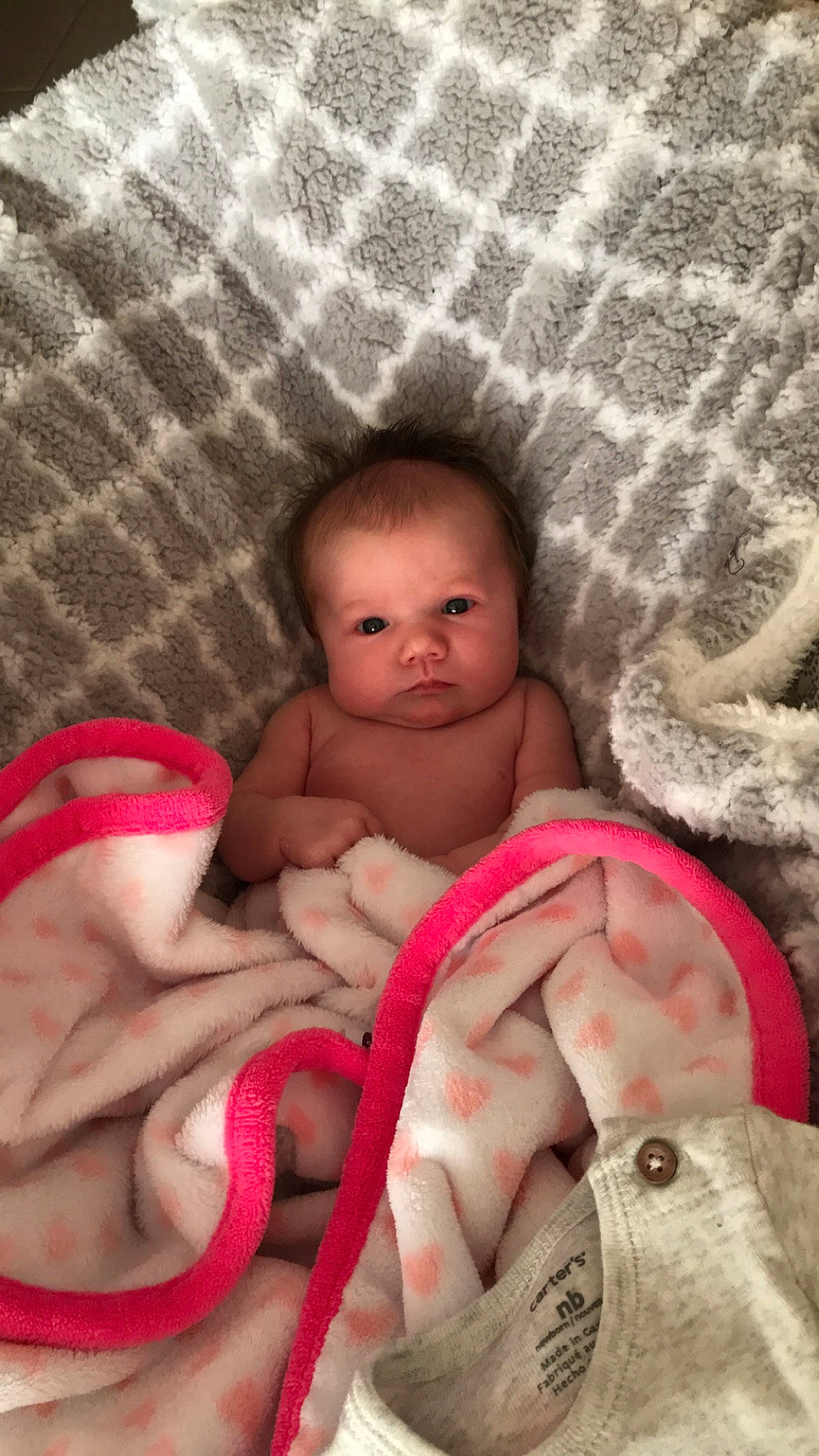 Kinleigh is registered to the contest to win money with this photo: cheek, child, finger, girl, hand, infant, mouth, nose, person, product, skin, thumb, toddler