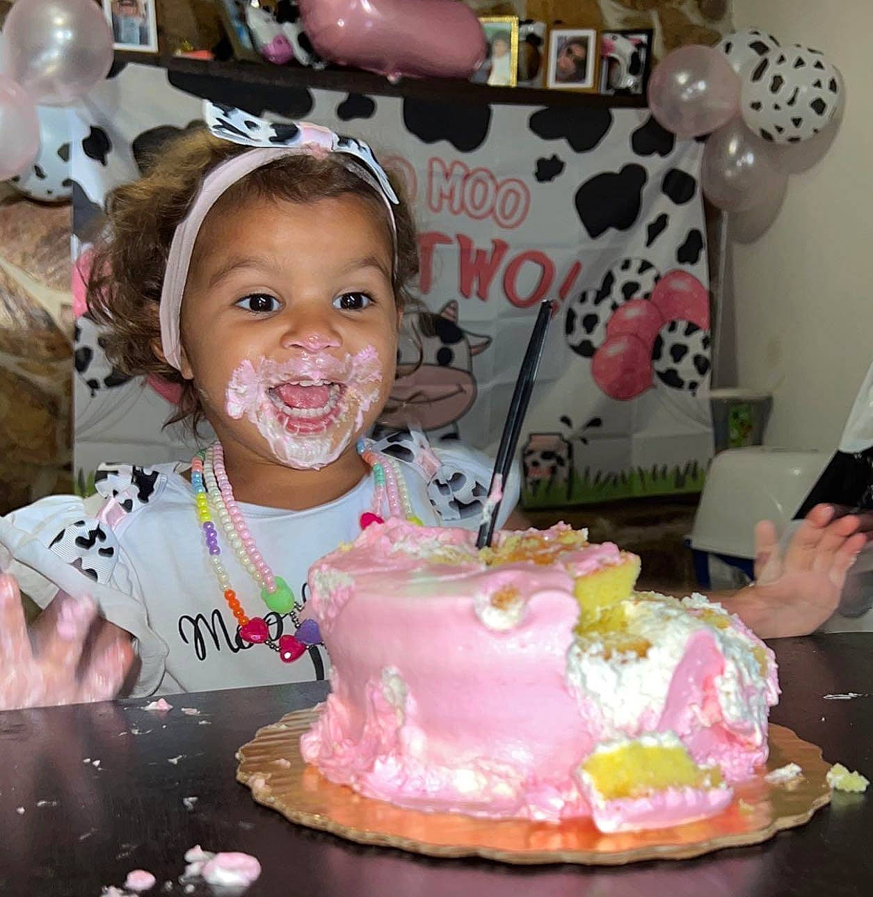 Ariella joined the competition — help win amazing prizes! baked_goods, balloon, birthday, birthday_cake, birthday_party, buttercream, cake, cake_decorating, cake_decorating_supply, cuisine, dessert, event, food, happy, person, pink, smile, sugar_cake, sweetness, table